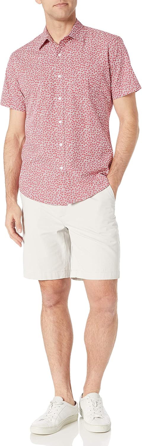Thumbnail 4 de Amazon Essentials Herren Kurzärmeliges Hemd aus Popeline, Normale Passform