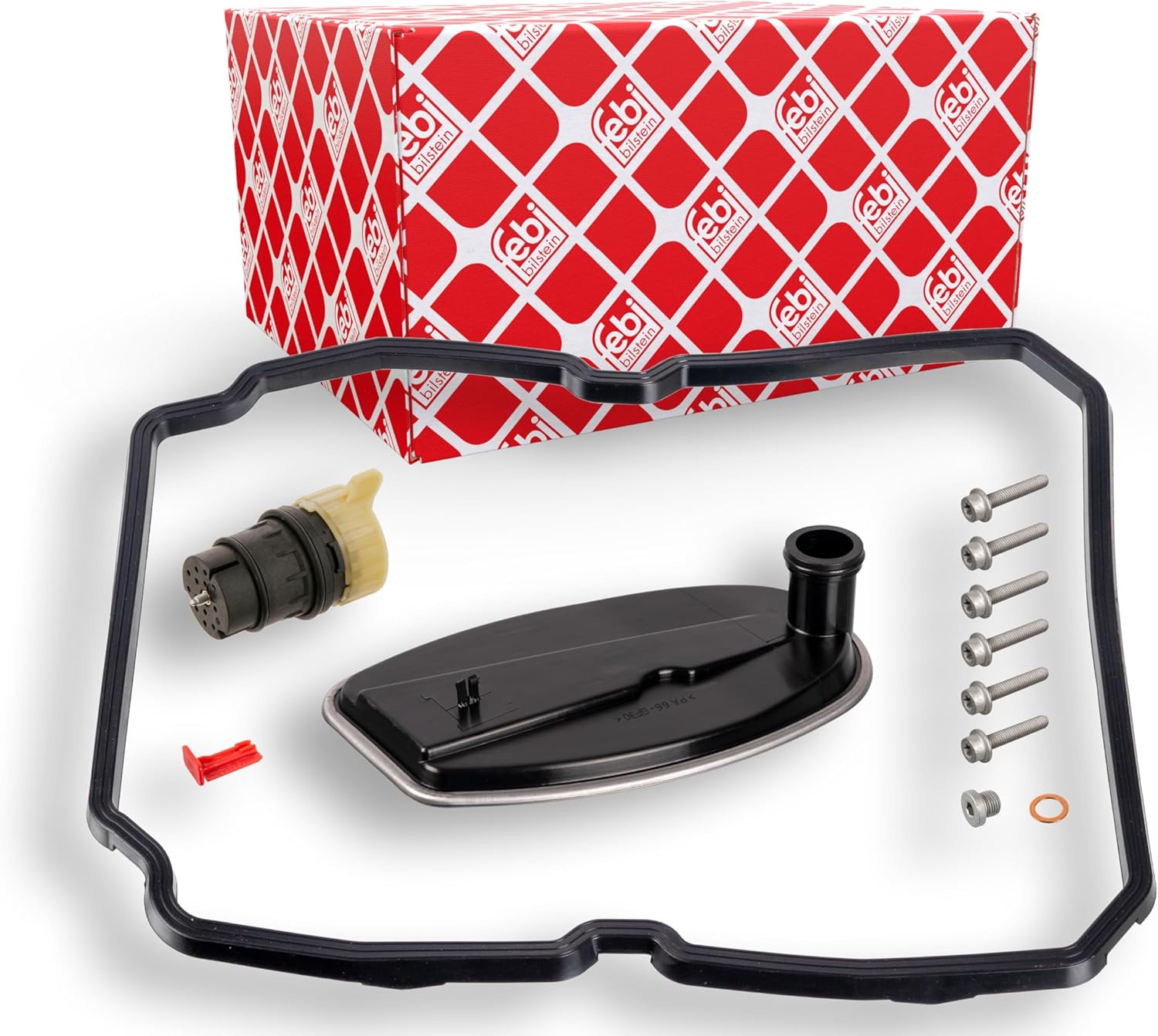 febi bilstein 100253 set filtro olio cambio automatico con anelli di tenuta, O-ring e viti di fissaggio (1 unità)
