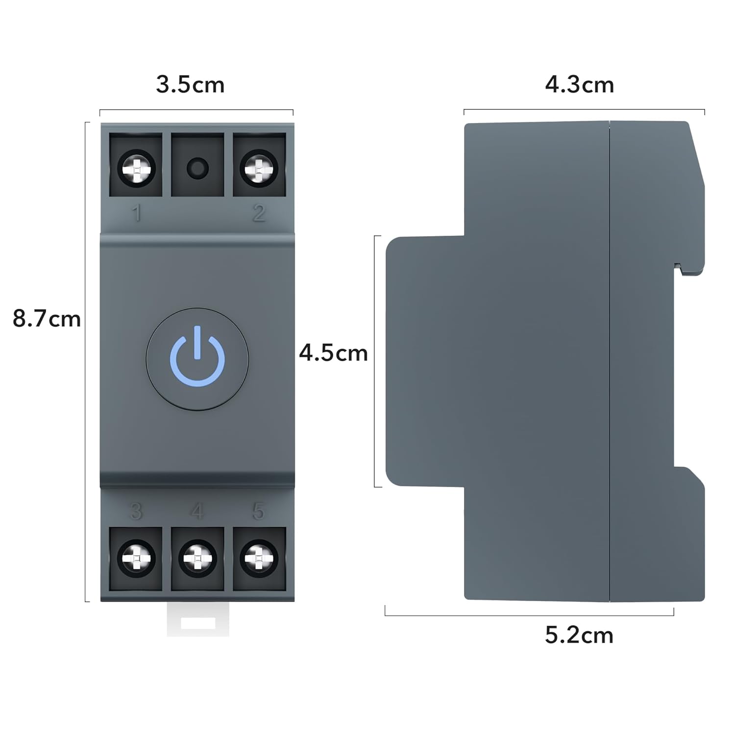 Thumbnail 6 de HBN Smart Life WLAN Hutschiene Schalter mit Energieüberwachung – 16A, Timer, Sprachsteuerung und App-Anbindung