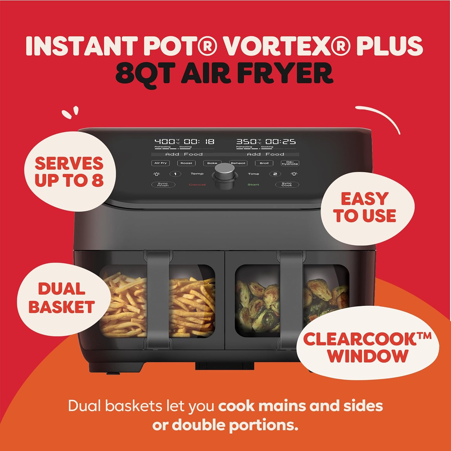 Detalle 2 de Instant Pot Vortex Plus 8QT Air Fryer