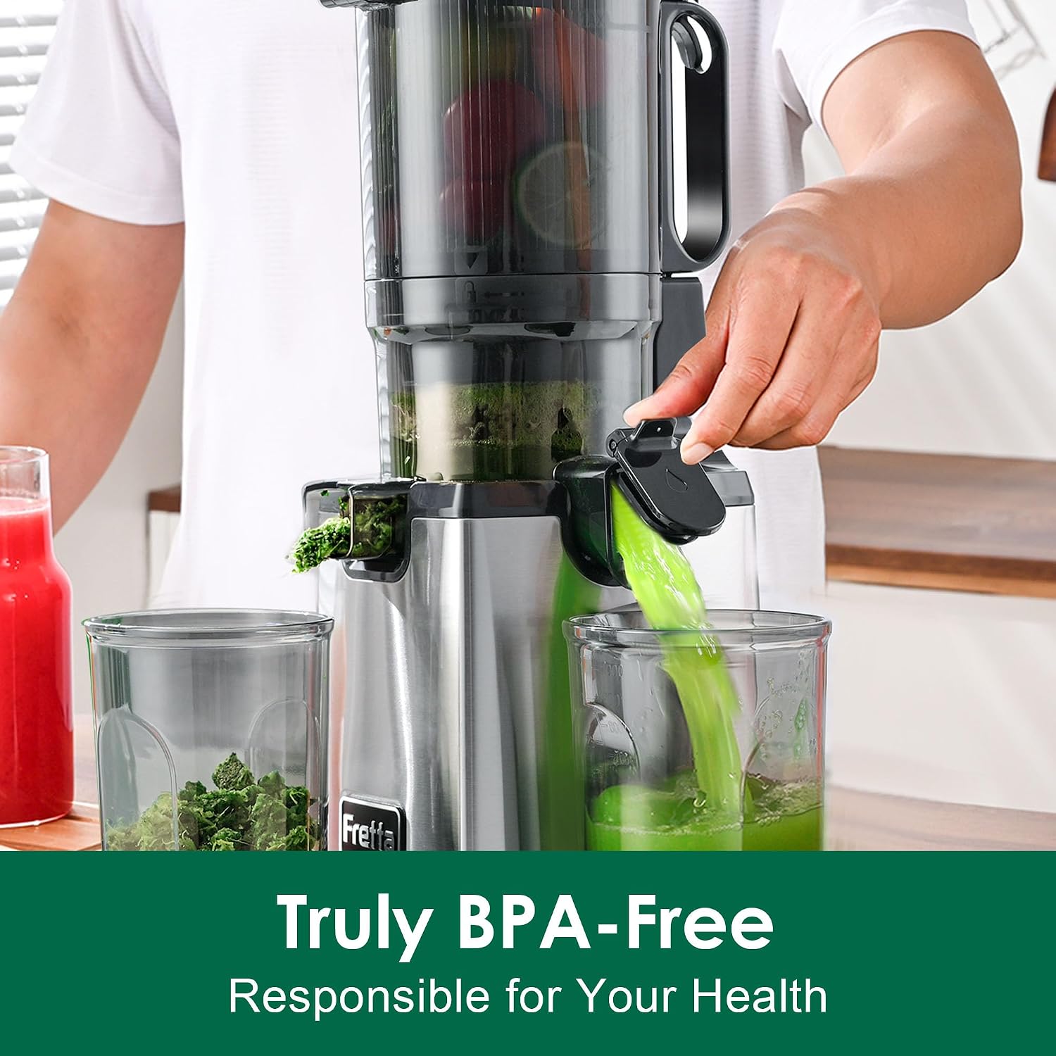 Detalle 2 de Fretta Boost F6000 Cold Press Juicer, 1.8-litre Hopper, 250W