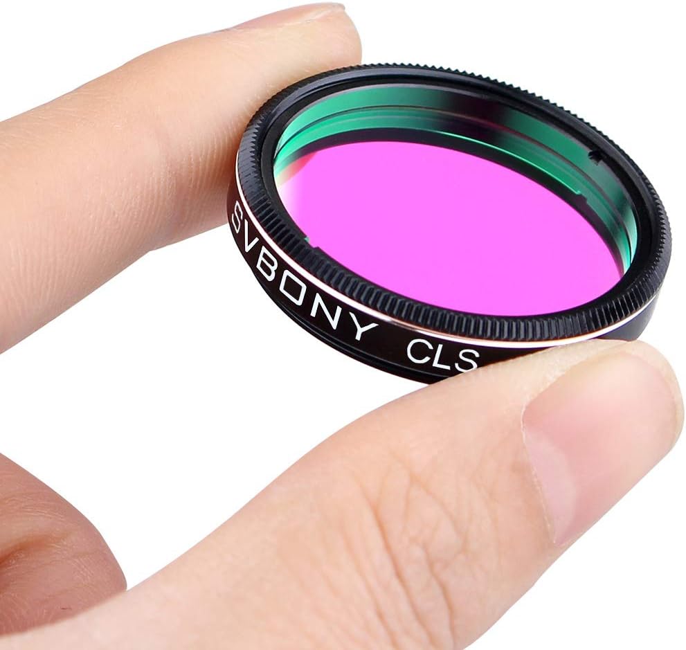 Thumbnail 1 de SVBONY Filtres de télescope CLS 3,2 cm – filtre réduction pollution lumineuse pour observation et astrophotographie