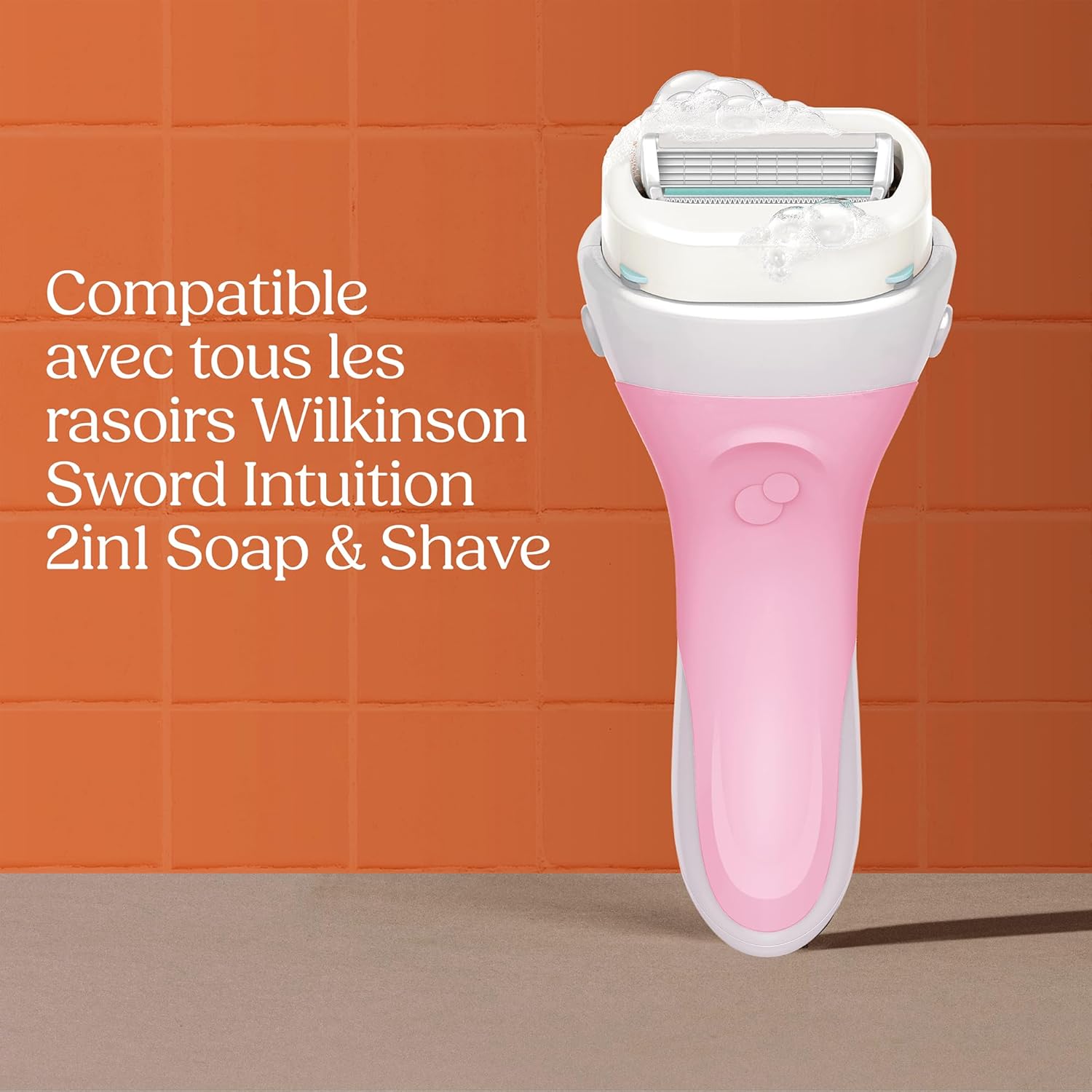 Detalle de Wilkinson Sword Intuition 2in1 Soap & Shave Nourishing pour femme – 3 recharges
