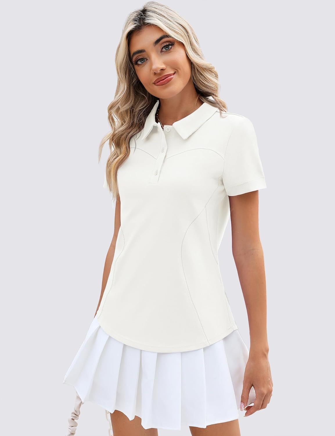 Thumbnail 6 de IECCP Women's Golf Polo Shirt: Short Sleeve Cotton with Moisture-Wicking Performance