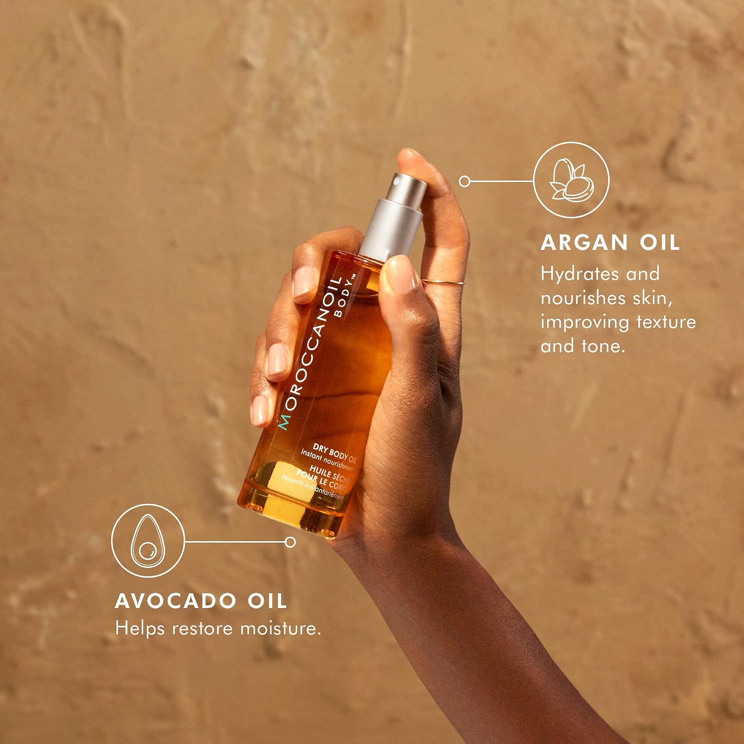 Detalle 2 de Moroccanoil Trockenes Körperöl – pflegendes Öl für geschmeidige Haut