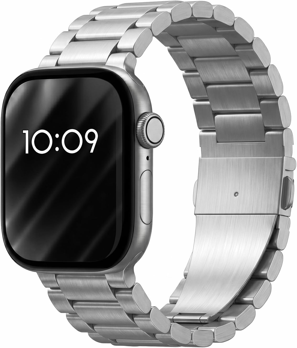 Detalle de エレコム AWW25ABDSS3SV Apple Watch用ステンレスバンド 3連タイプ・シルバー