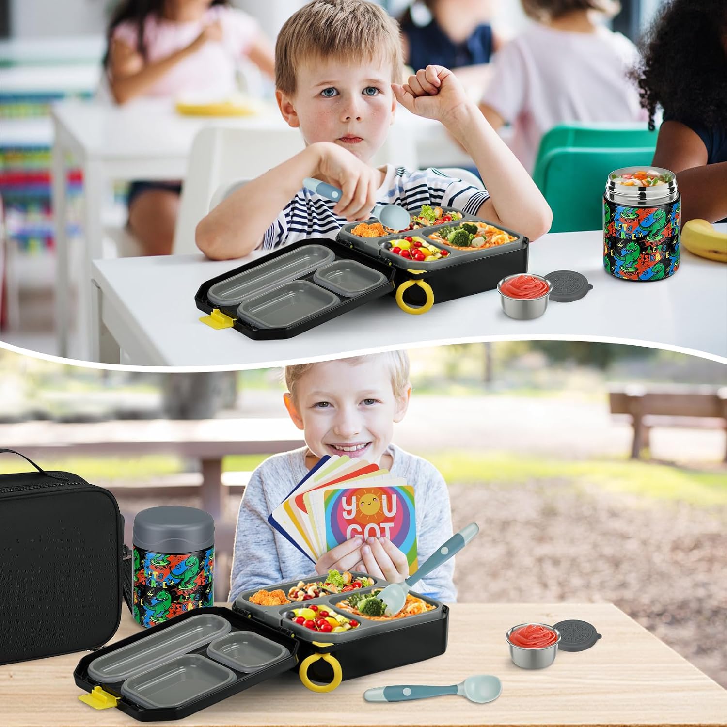 Thumbnail 6 de Wiwens Kids Bento Lunch Box, 12 oz