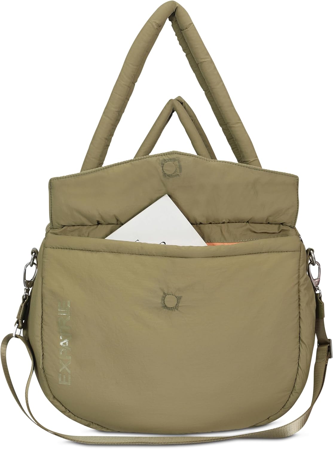 Thumbnail 3 de Expatrié Shopper Tasche Damen „Poppy“ – Puffer Bag aus Nylon mit Reißverschluss und Crossbody-Gurt