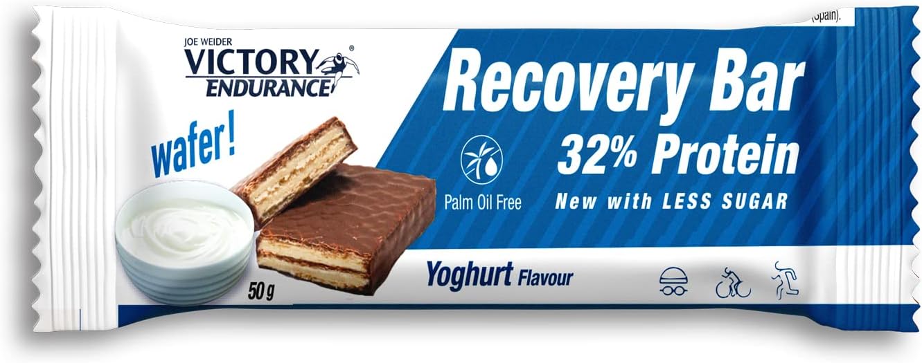 Thumbnail 1 de Weider Victory Endurance Recovery Bar 32% Whey Protein – Barres de récupération goût banane (12 x 35 g)