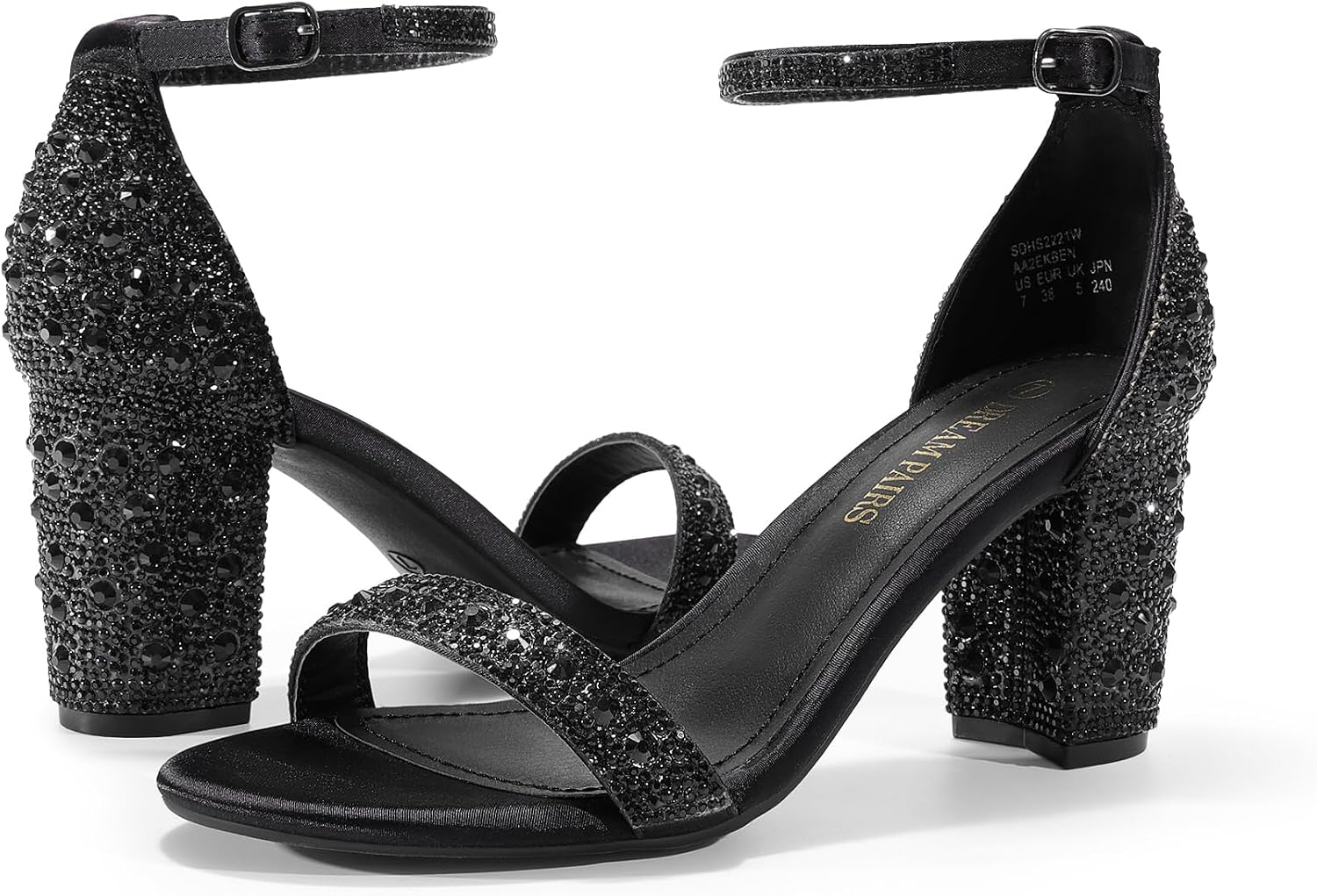 Thumbnail 6 de DREAM PAIRS Women's Block Heel Sandals, 3-Inch Heel