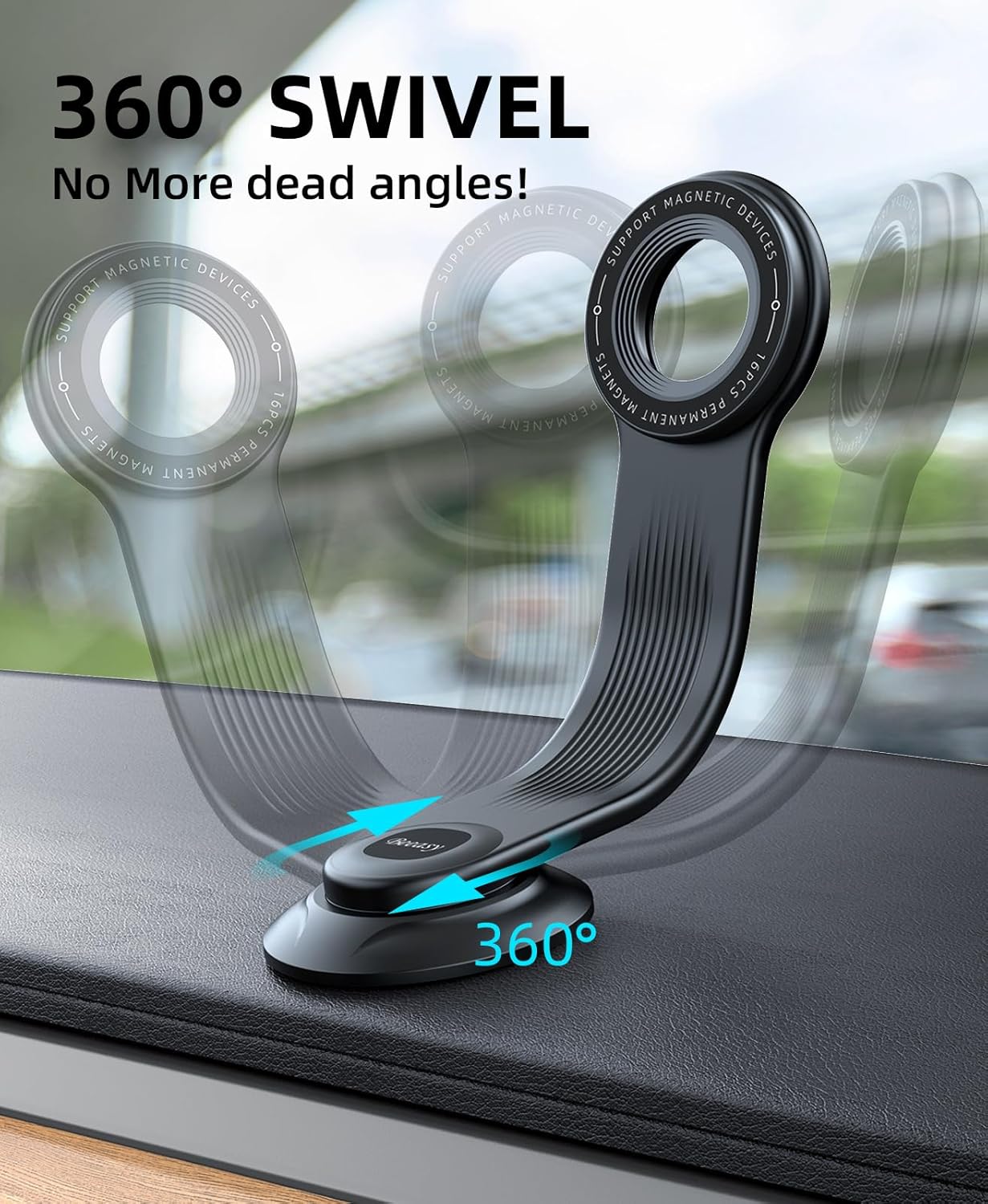 Thumbnail 1 de Beeasy for MagSafe Car Mount 360°