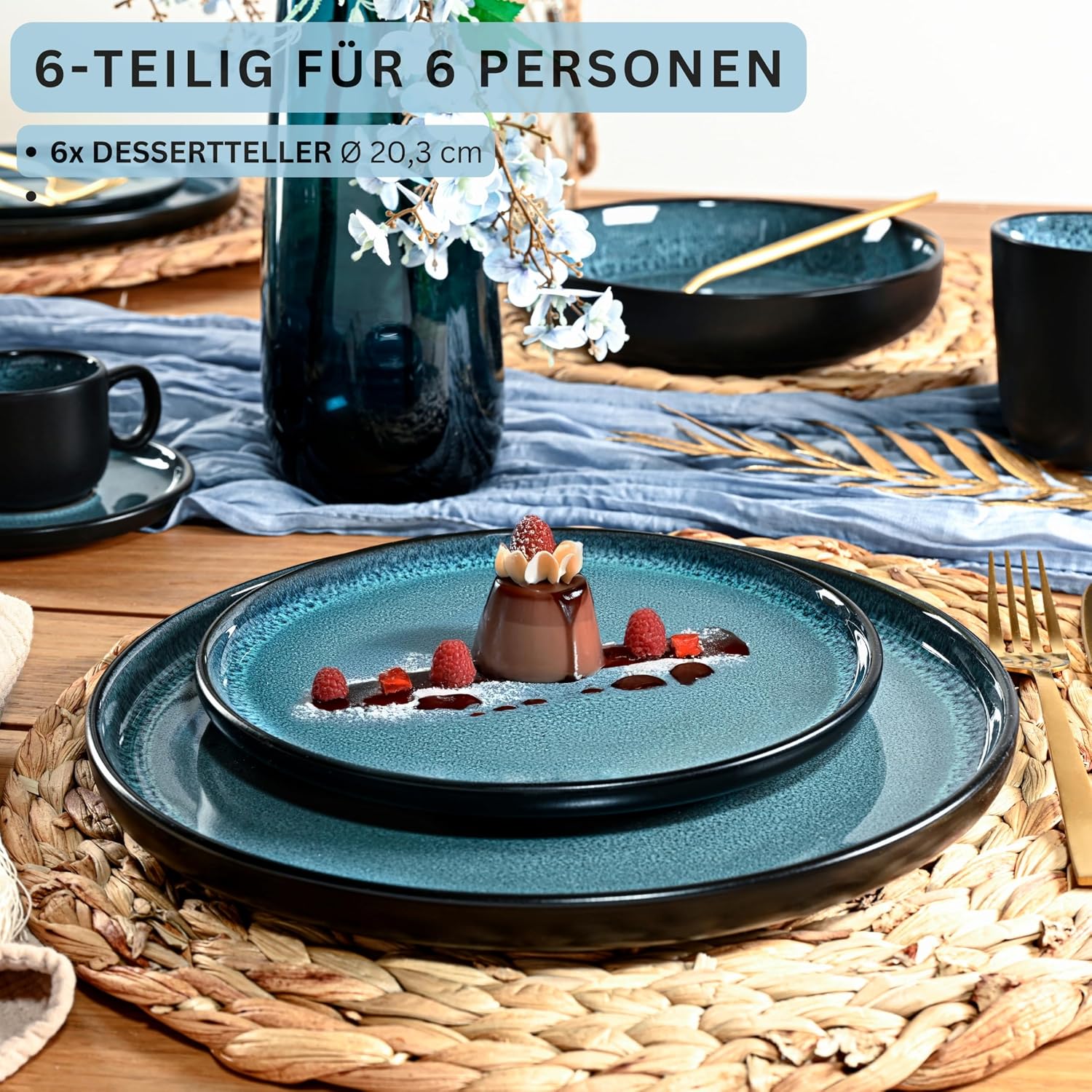 Thumbnail 1 de SÄNGER Vigo Dessertteller 6er Set Blau