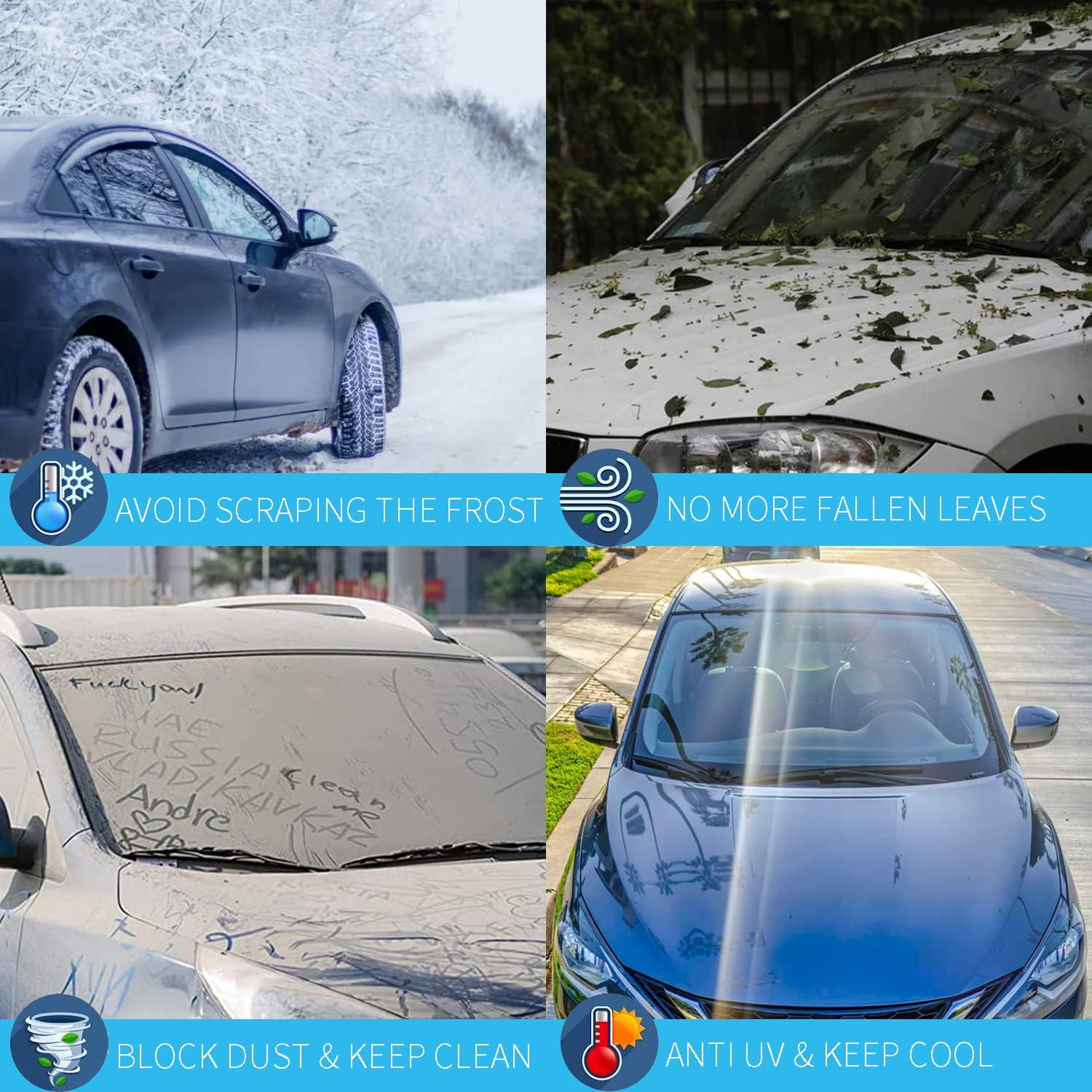 Thumbnail 4 de SNMIX Windshield Cover 1‑piece windscreen protector