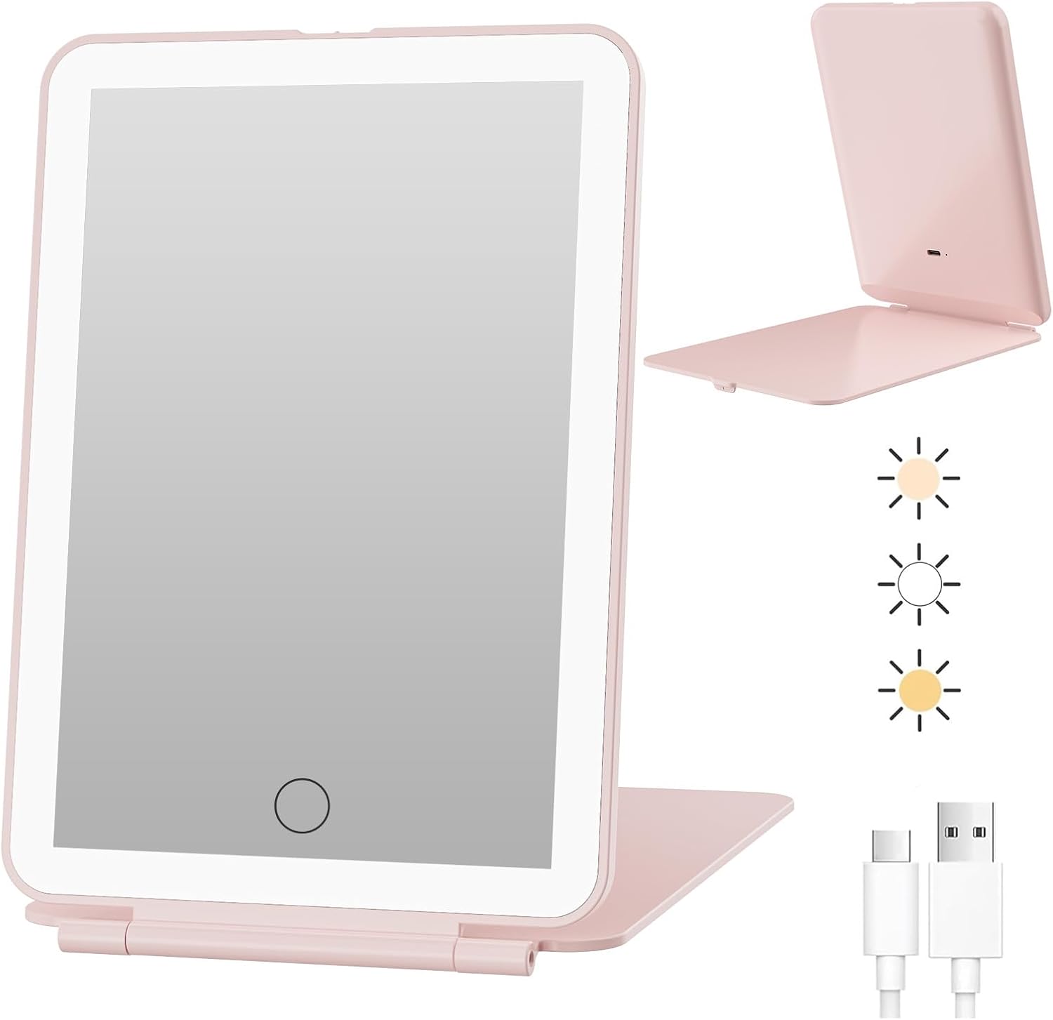 Detalle de FUNTOUCH Travel Makeup Mirror 5 x 7.5-Inch