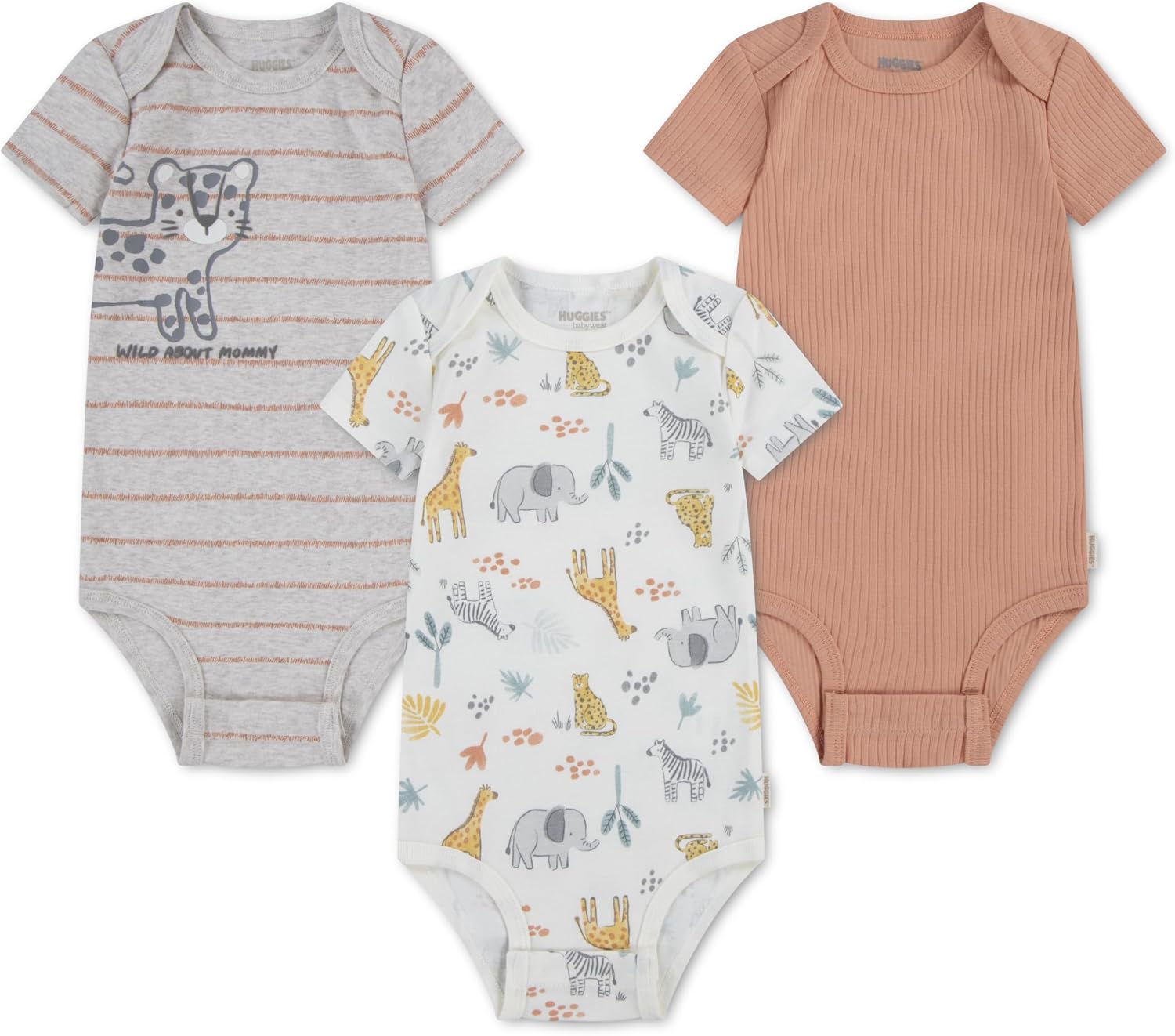 Thumbnail 4 de Huggies Bodysuit (3-Pack) Baby Boy Multicolour