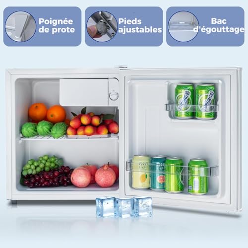 Thumbnail 7 de Smad Mini Frigo 48L – Petit réfrigérateur avec porte réversible, 0–10℃, blanc