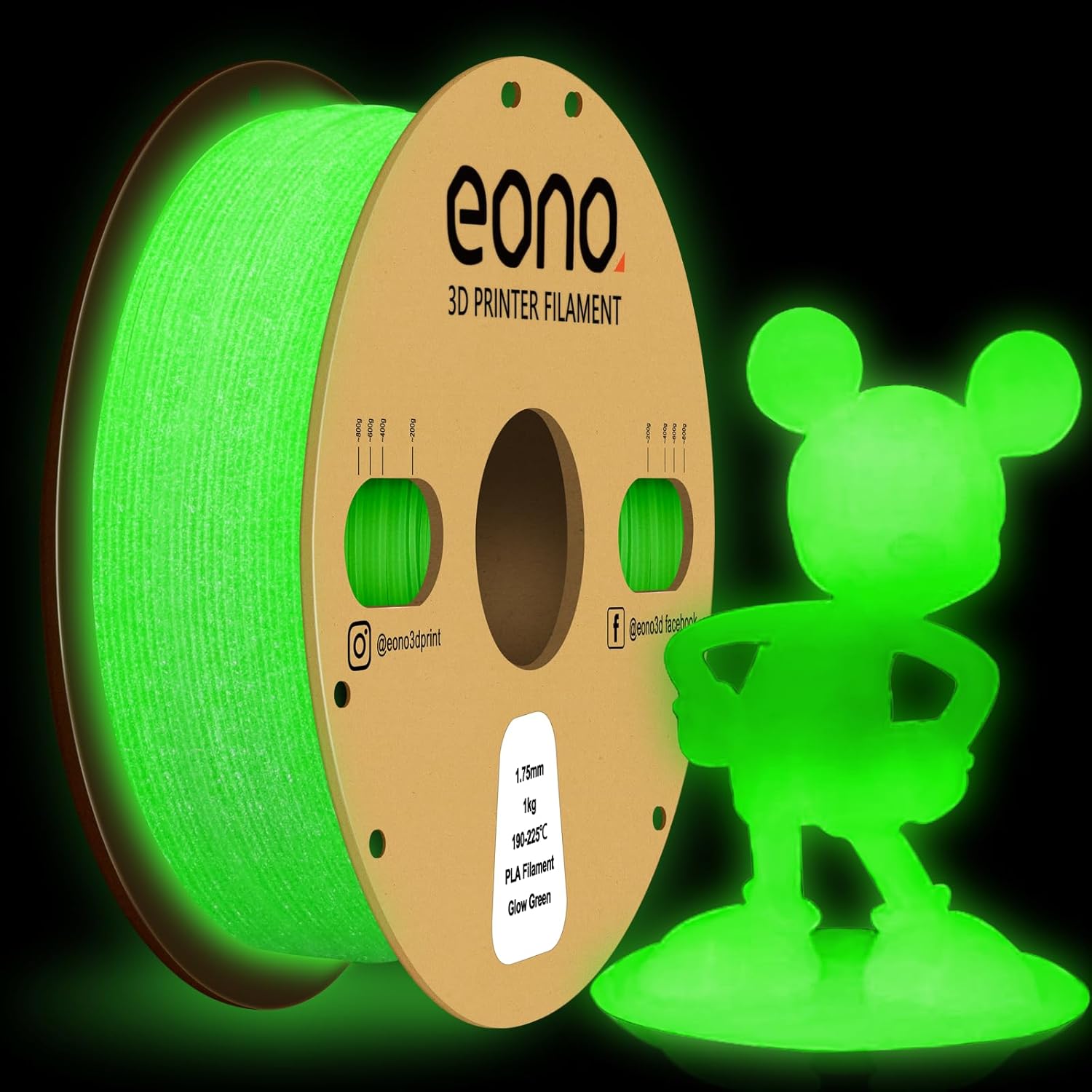 Thumbnail 4 de EONO Silk Dreifarbiges PLA Filament 1,75 mm – Gold/Kupfer/Schwarz, 1 kg (2,2 lbs)
