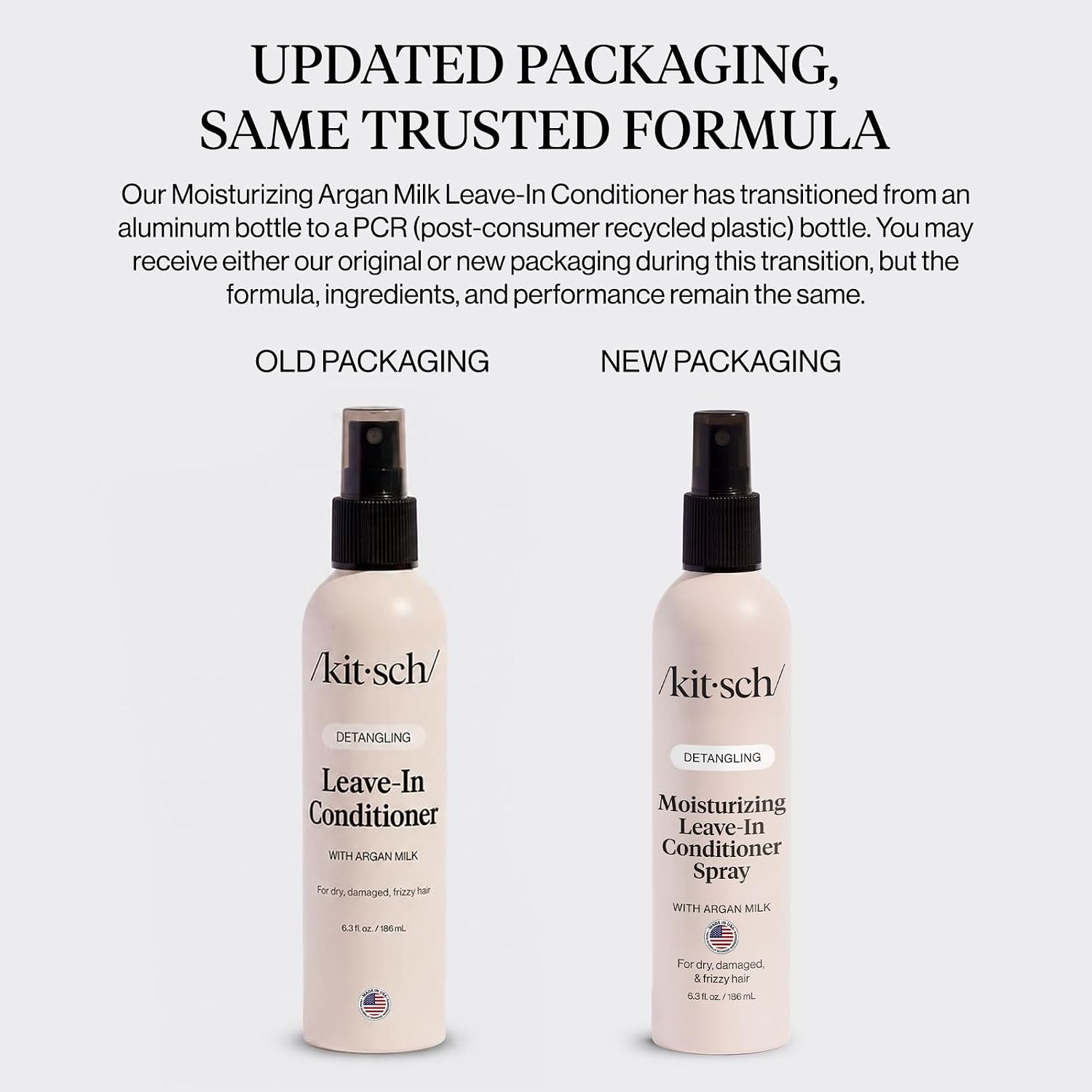 Detalle de Kitsch Argan Milk Leave-In Conditioner 6.3 oz