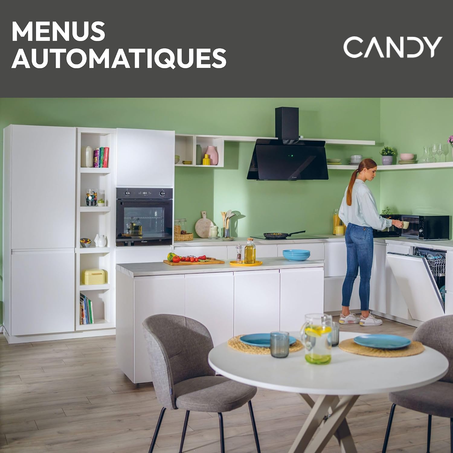 Detalle de Candy CMGA25TNDB Four micro-ondes avec grill, 900 W, 25 L, Noir