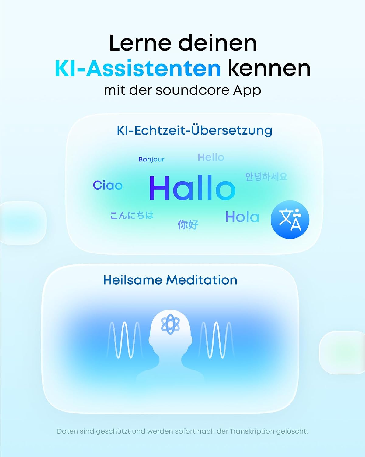 Detalle de soundcore C50i von Anker – Open-Ear Kopfhörer mit Clip-Design für Laufen und Training