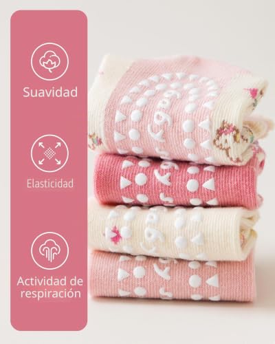 Thumbnail 6 de Kyopp calcetines antideslizantes infantiles, 5 pares con animales, 4-6 años