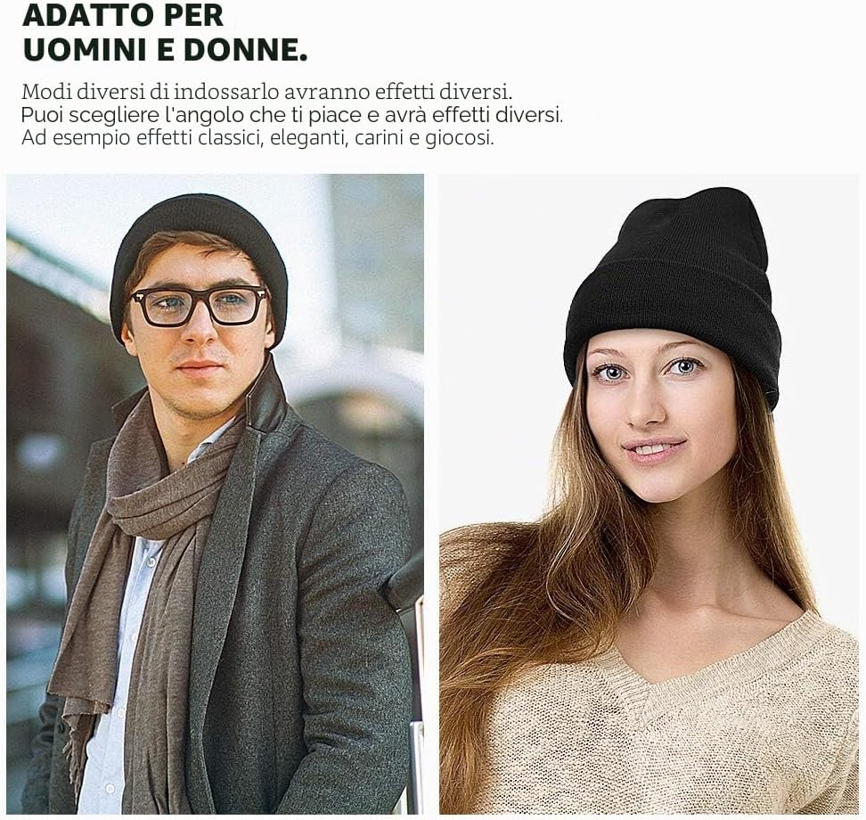 Detalle 2 de MOBIUSPHY Cappello Invernale Unisex Nero