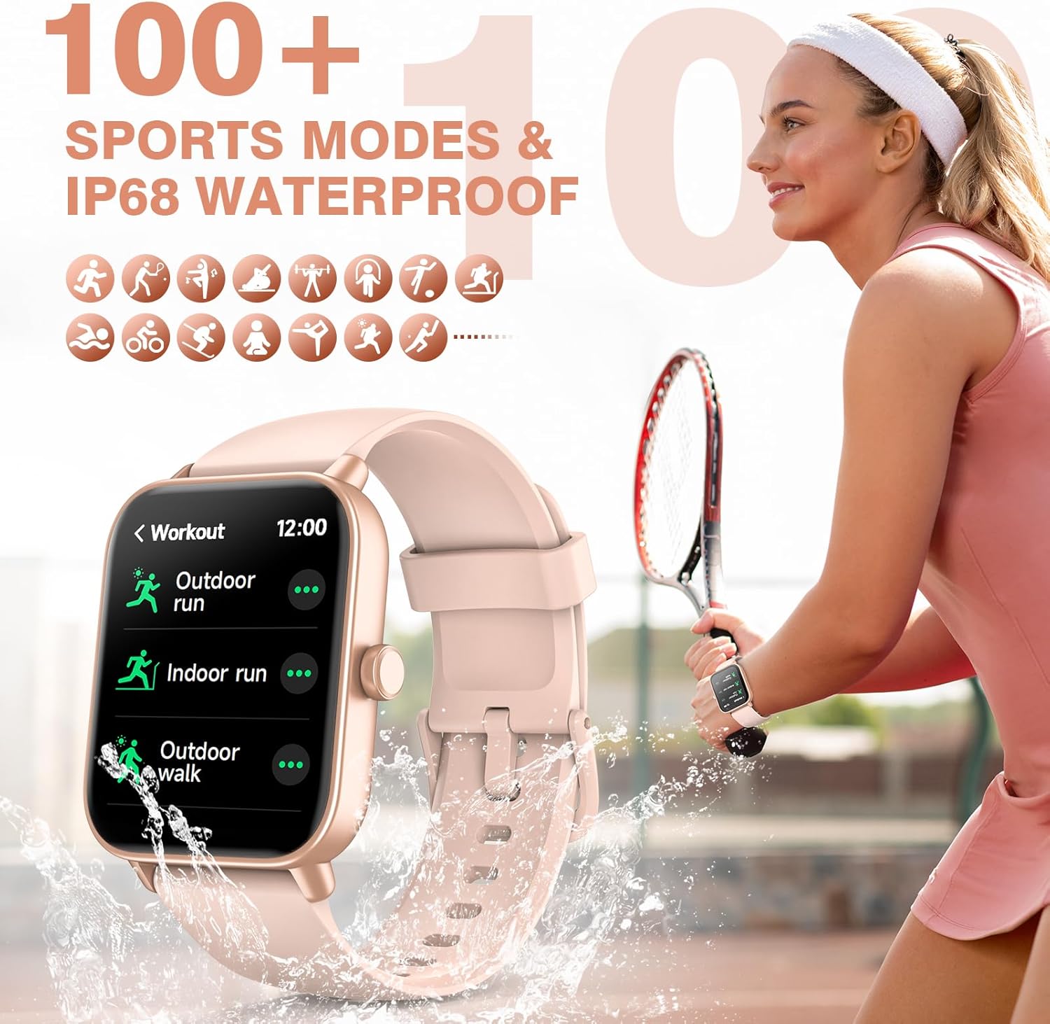 Detalle de Smart Watch 1.8" Fitness Tracker with Alexa