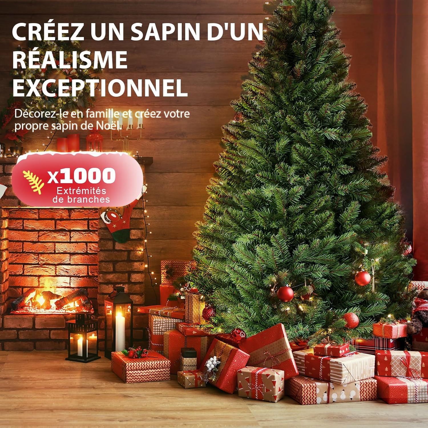 Detalle 2 de EXRACING Sapin de Noël Premium 195 cm