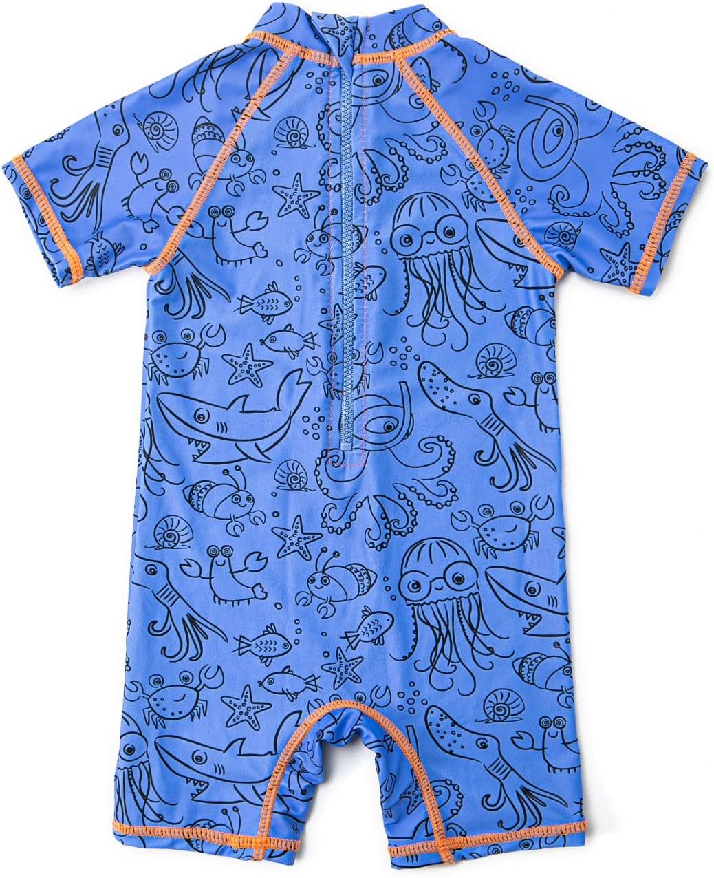 Thumbnail 3 de BONVERANO Badeanzug für Baby/Junge mit UV-Schutz 50+, Reißverschluss, Marine Blau – Größe 2–3 Jahre