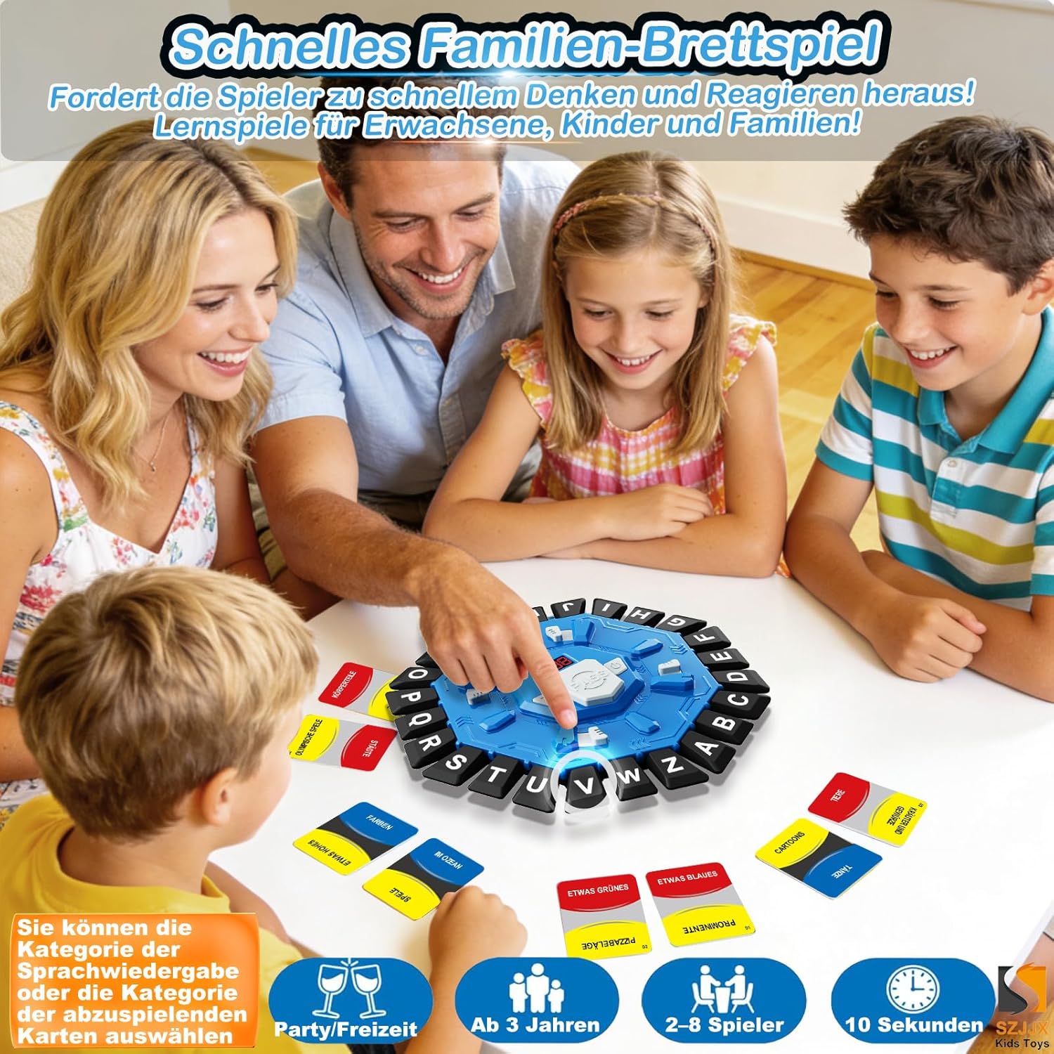 Detalle de Wortspiel Familienspiel mit 24 Tasten 🎲