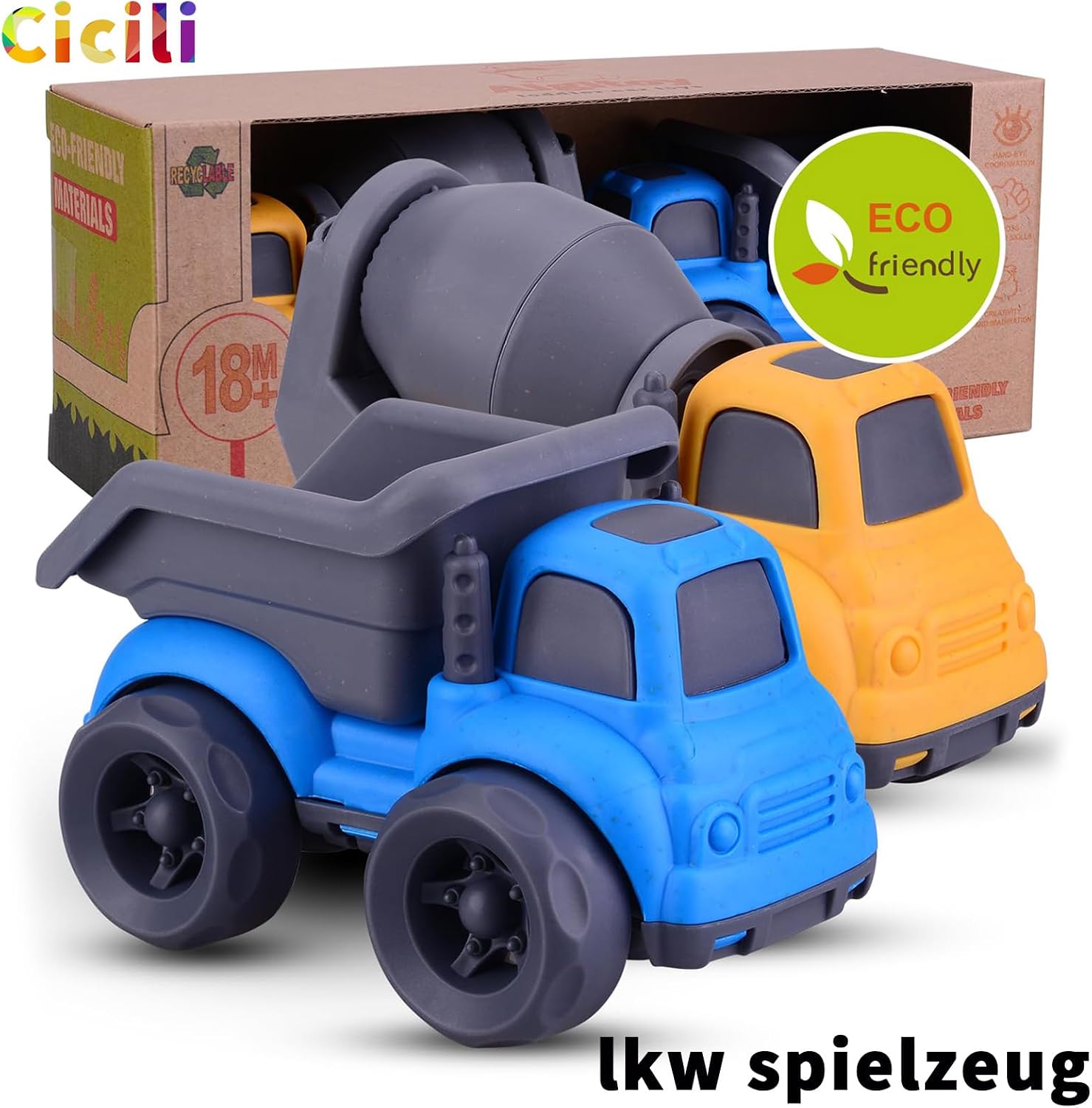 Thumbnail 7 de Cicili Camiones de Construcción para Niños 🚧 Juego Ecológico