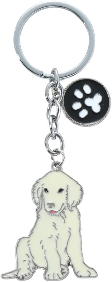 Detalle de BT Bear Dog Key-ring Keychain – Cute Alloy and Enamel Dog Themed Accessory