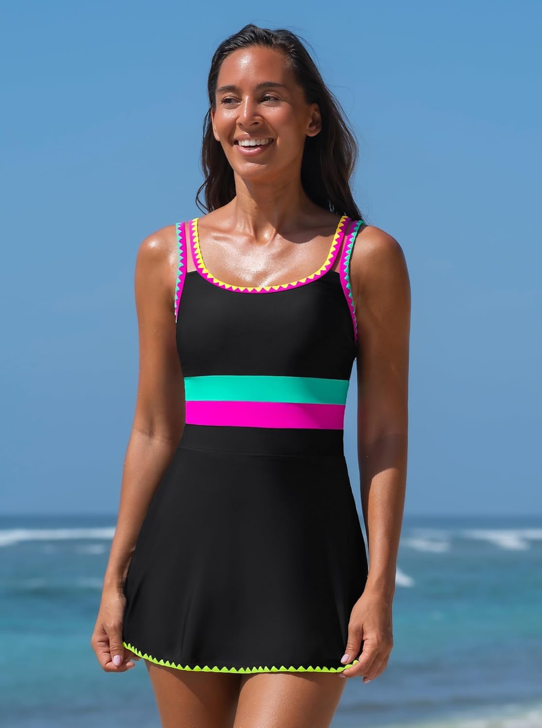Thumbnail 2 de popvil Tummy Control One-Piece Swimsuit
