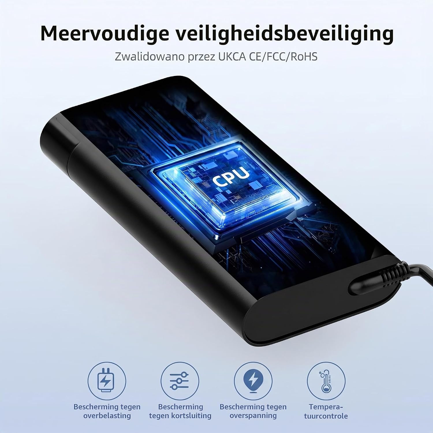 Detalle 1 de VUOHOEG 200W 4.5x3.0mm laptopadapter voor HP, 19,5 V en 10,3 A
