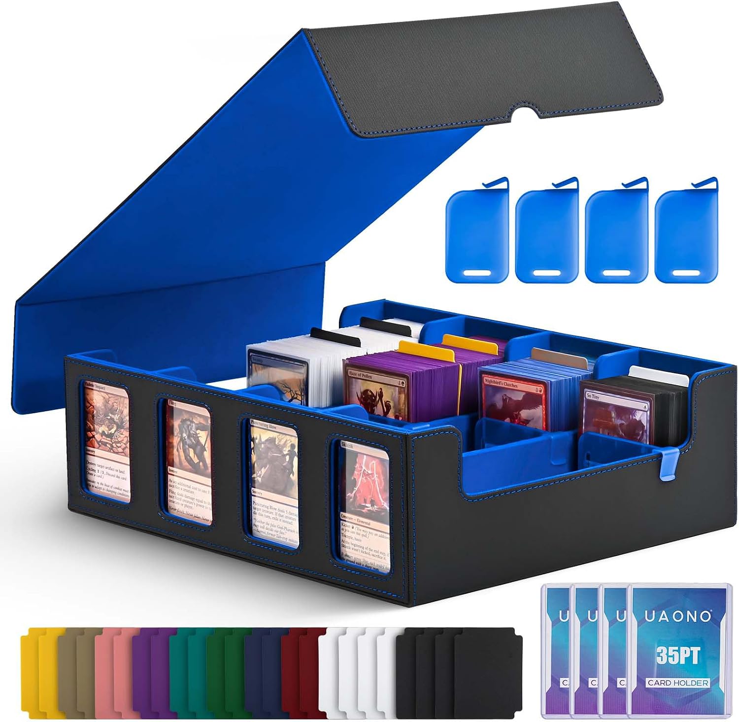 Detalle de UAONO Trading Card Storage Box with Commander Display