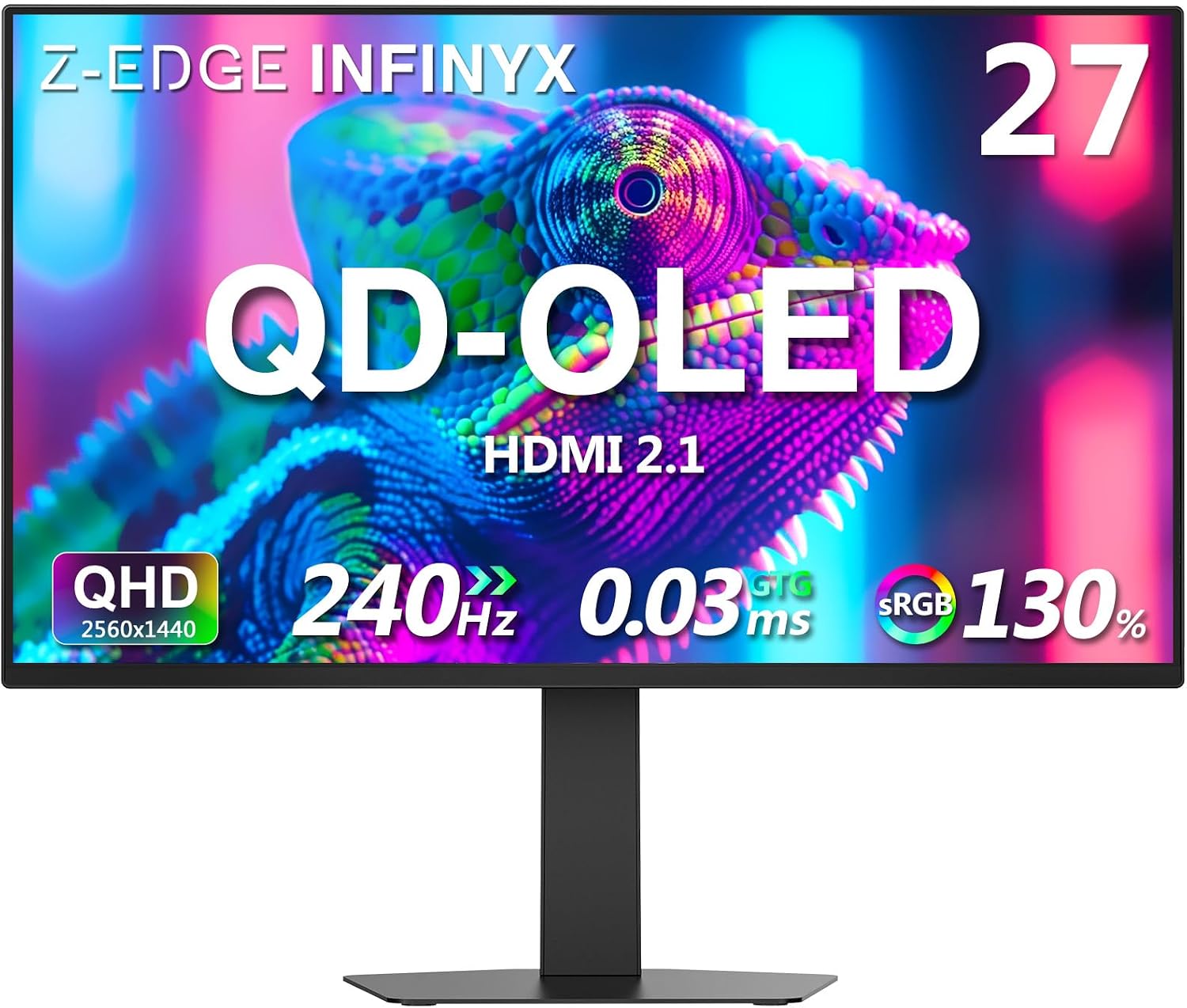 Detalle de Z-Edge INFINYX QD-OLED 27 Inch Gaming Monitor review