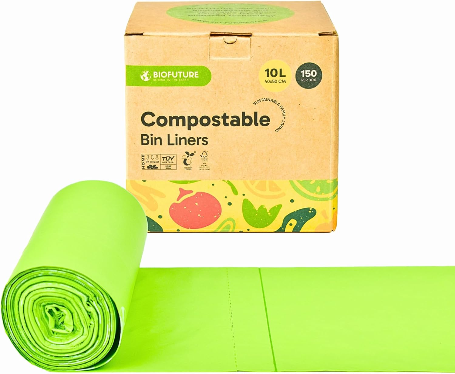 Thumbnail 6 de Biofuture 30L x 30 Compostable Food Waste Bags – EN13432 Certified, Council Approved