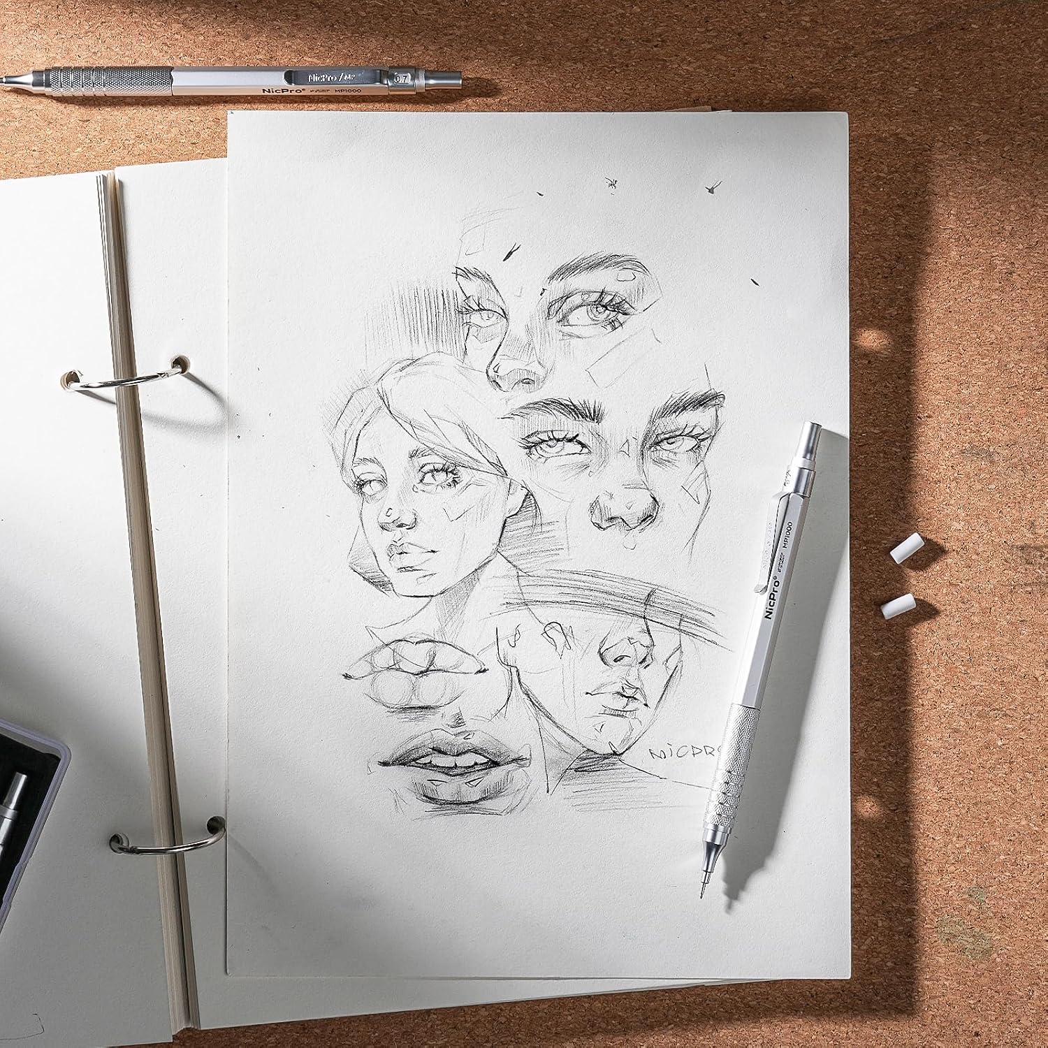 Thumbnail 4 de Nicpro MP1000 0.7mm Metal Mechanical Pencil Set
