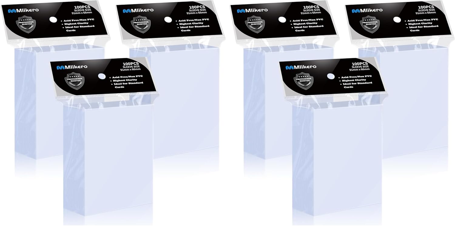 Thumbnail 6 de Mlikero 600 Pcs Clear Card Sleeves – Standard 66 × 91 mm