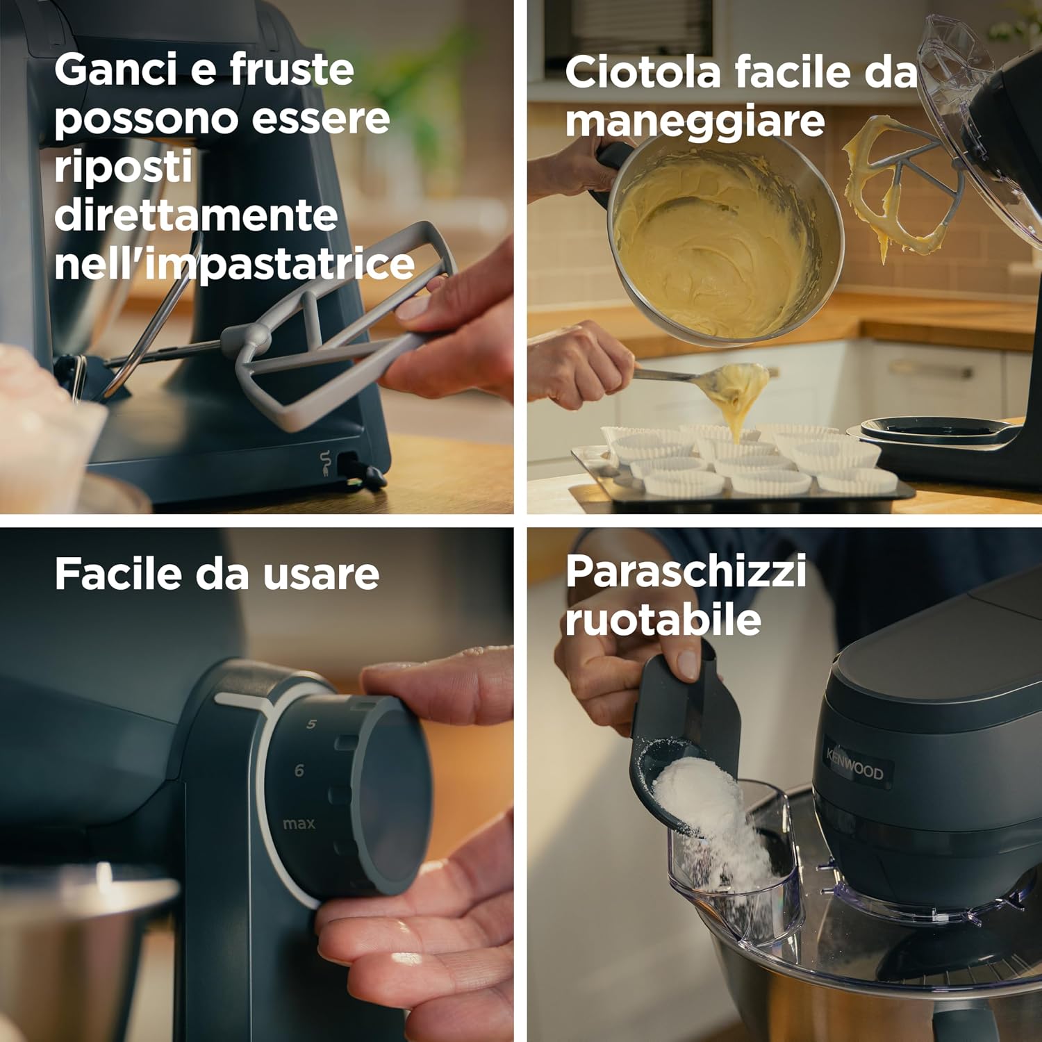 Thumbnail 3 de Kenwood Multi Tasker KHC30.050GY per impasto