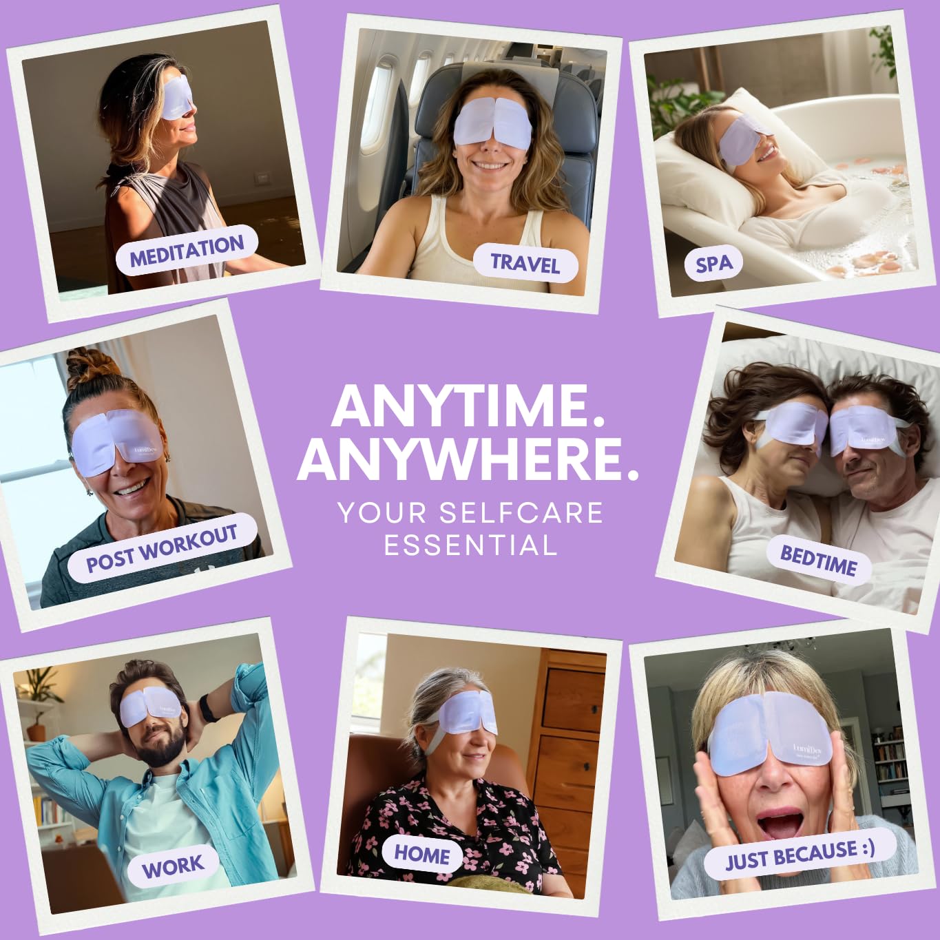 Thumbnail 6 de LumiDew Steam Eye Mask: Self-Heating, Unscented Warm Compress for Sleep, Travel, and Stye Relief