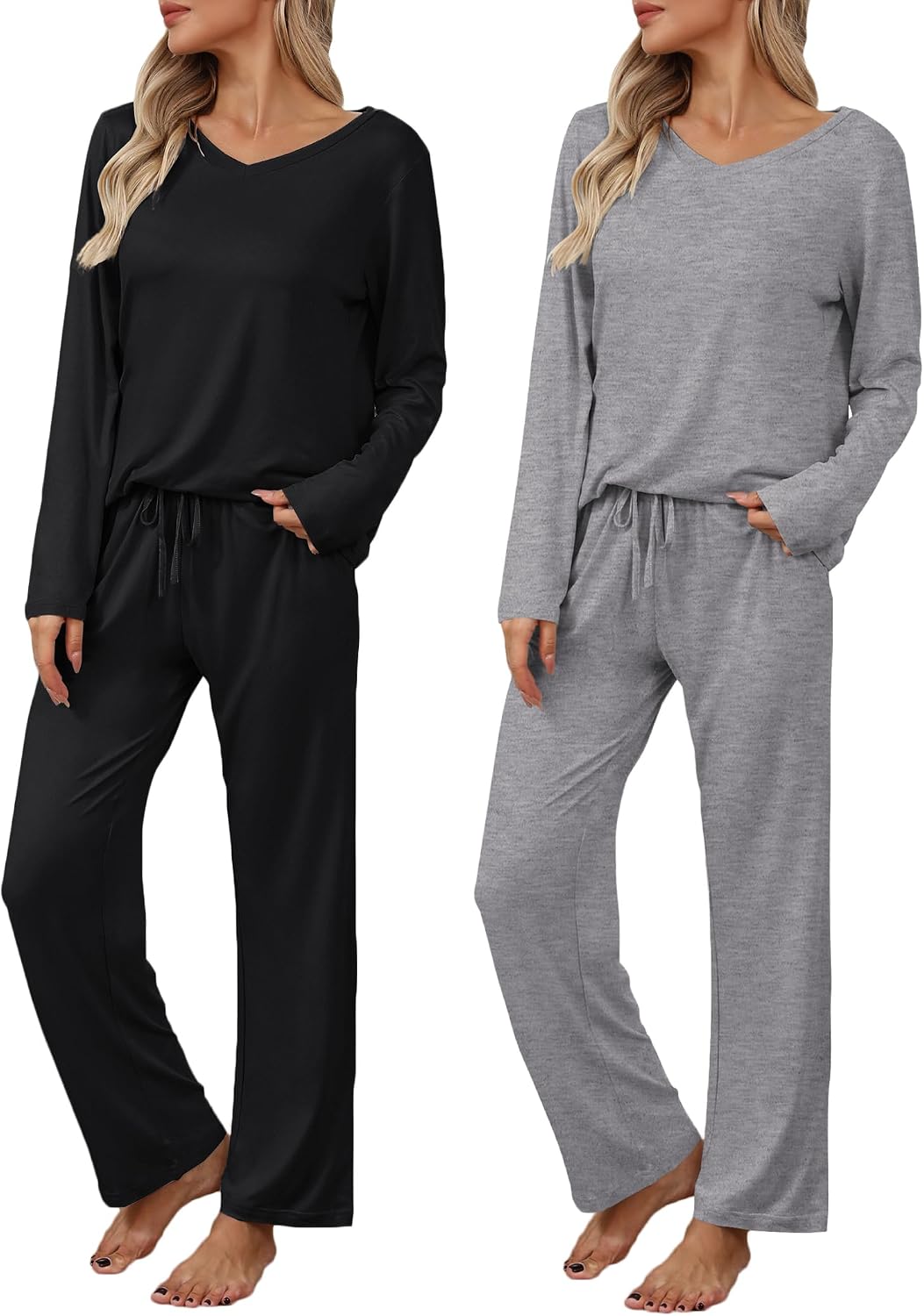 Thumbnail 6 de Ekouaer Women's Pajama Sets, 2-Pack