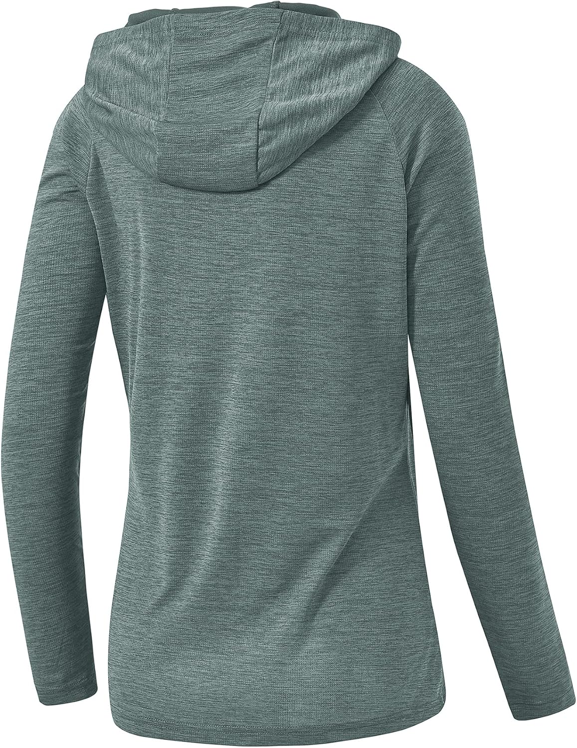 Thumbnail 2 de YSENTO Damen Langarm Sportshirt mit Hoodie – UPF 50+, schnelltrocknend, Daumenlöcher
