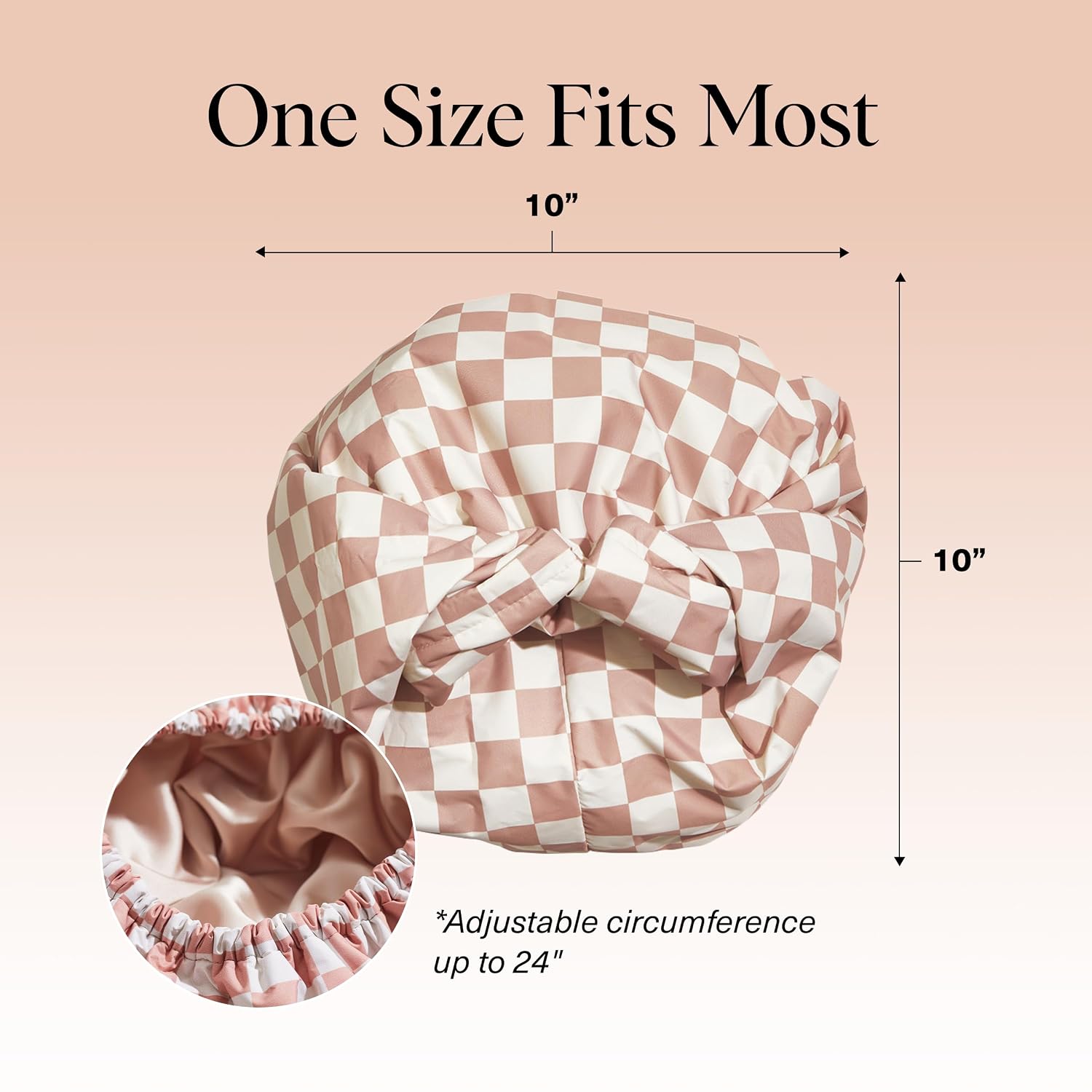 Thumbnail 4 de Kitsch Luxury Flexi Satin Shower Cap — Large