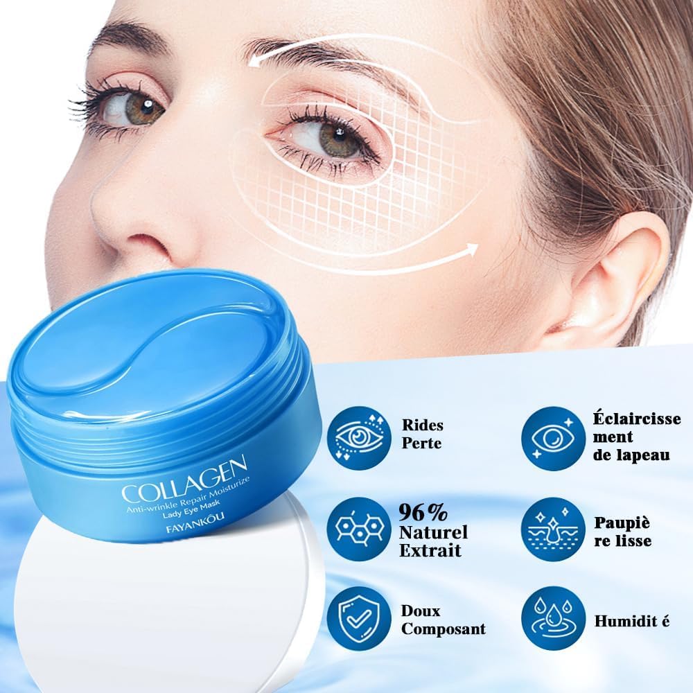 Thumbnail 3 de 60 Patchs Yeux au Collagène – Masque Hydratant Contour des Yeux