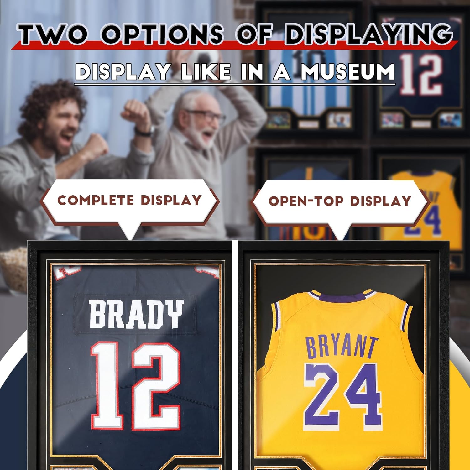 Detalle de JupDec Jersey Frame Display Case 33.5x25.6 in