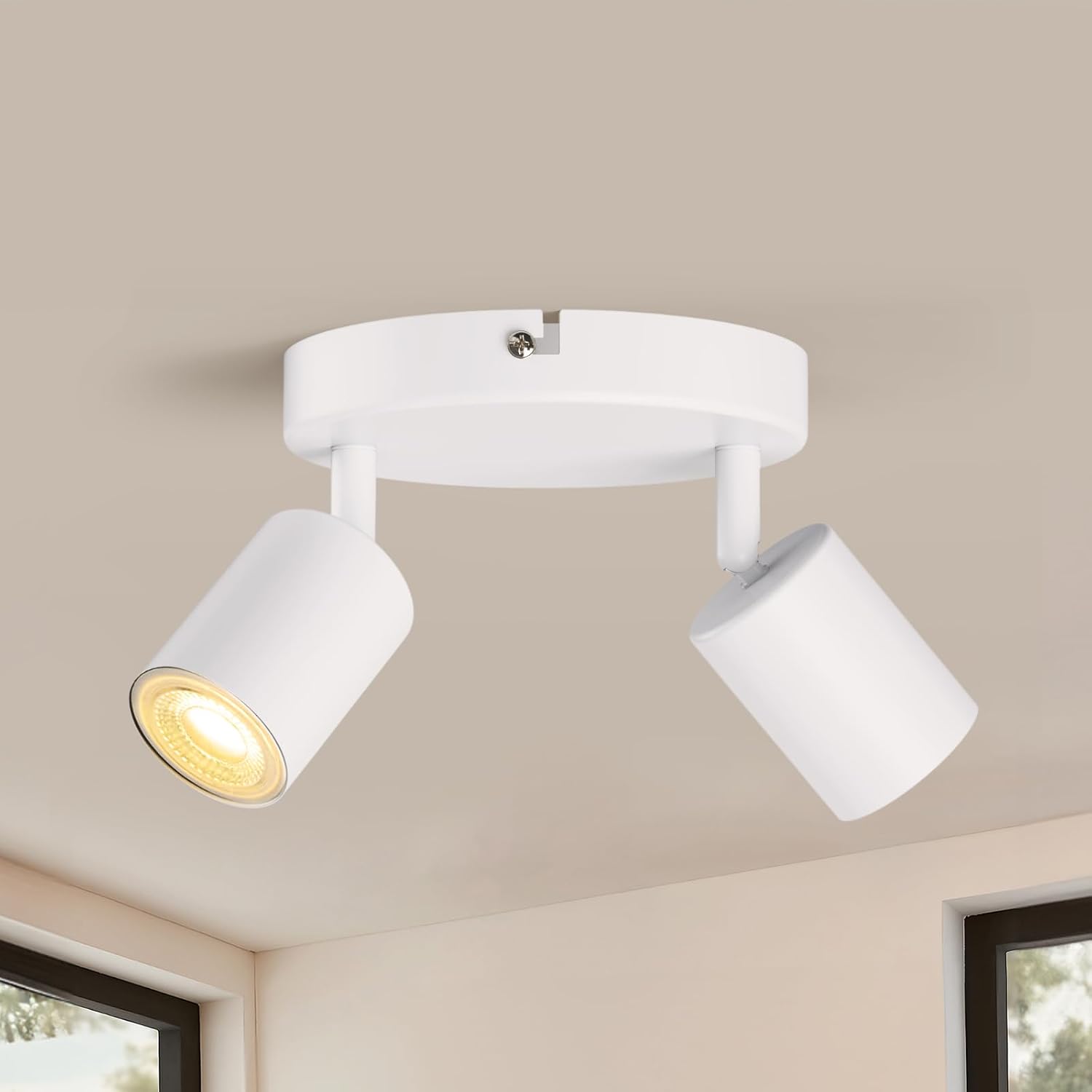 Detalle de LED Deckenleuchte 4 flammig mit GU10
