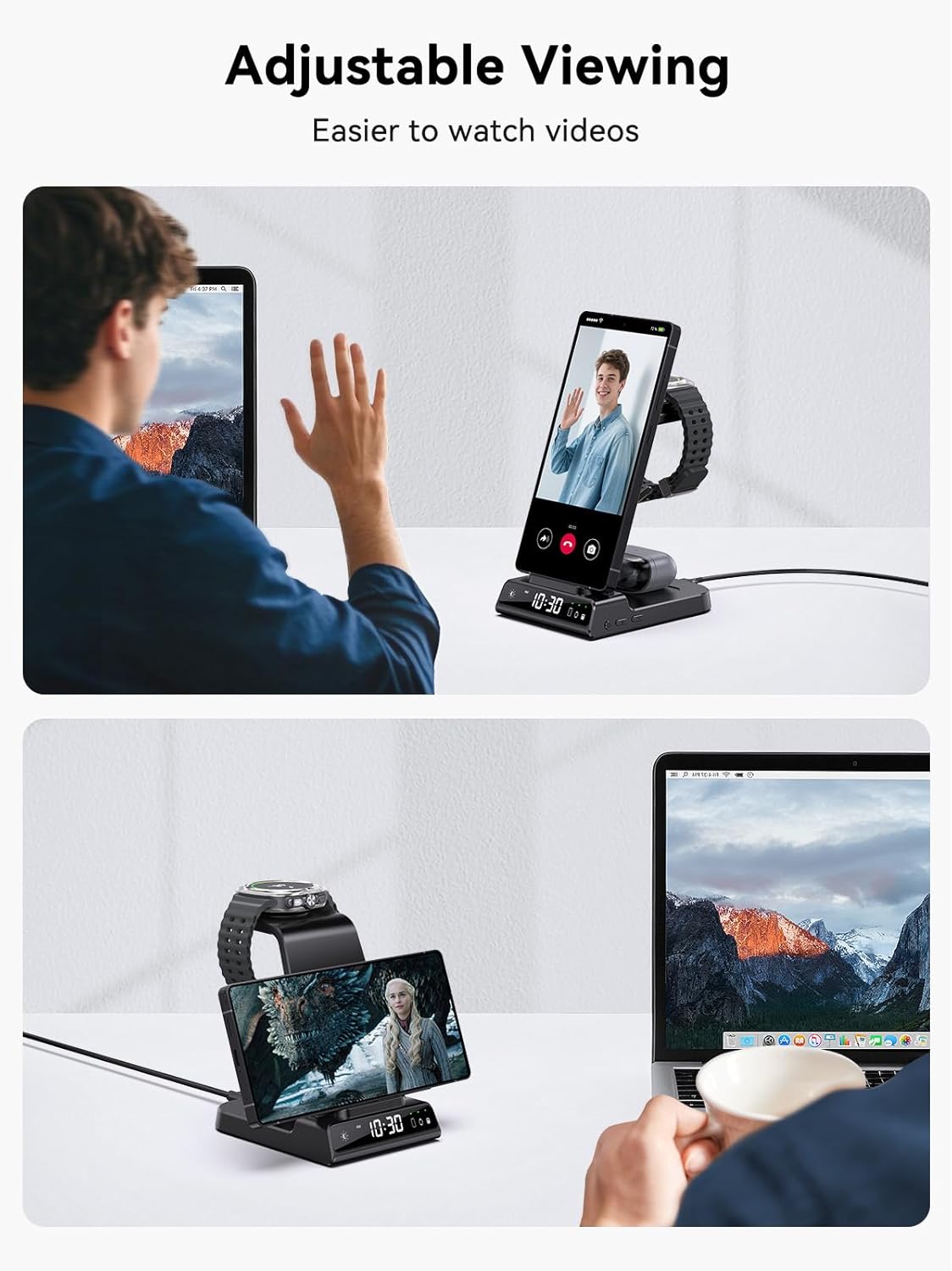 Thumbnail 6 de Samsung Galaxy S25 Ultra 3-in-1 Wireless Charger