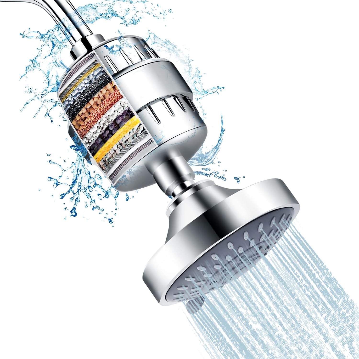 Detalle de FEELSO Filtered Shower Head, 5 Spray Modes