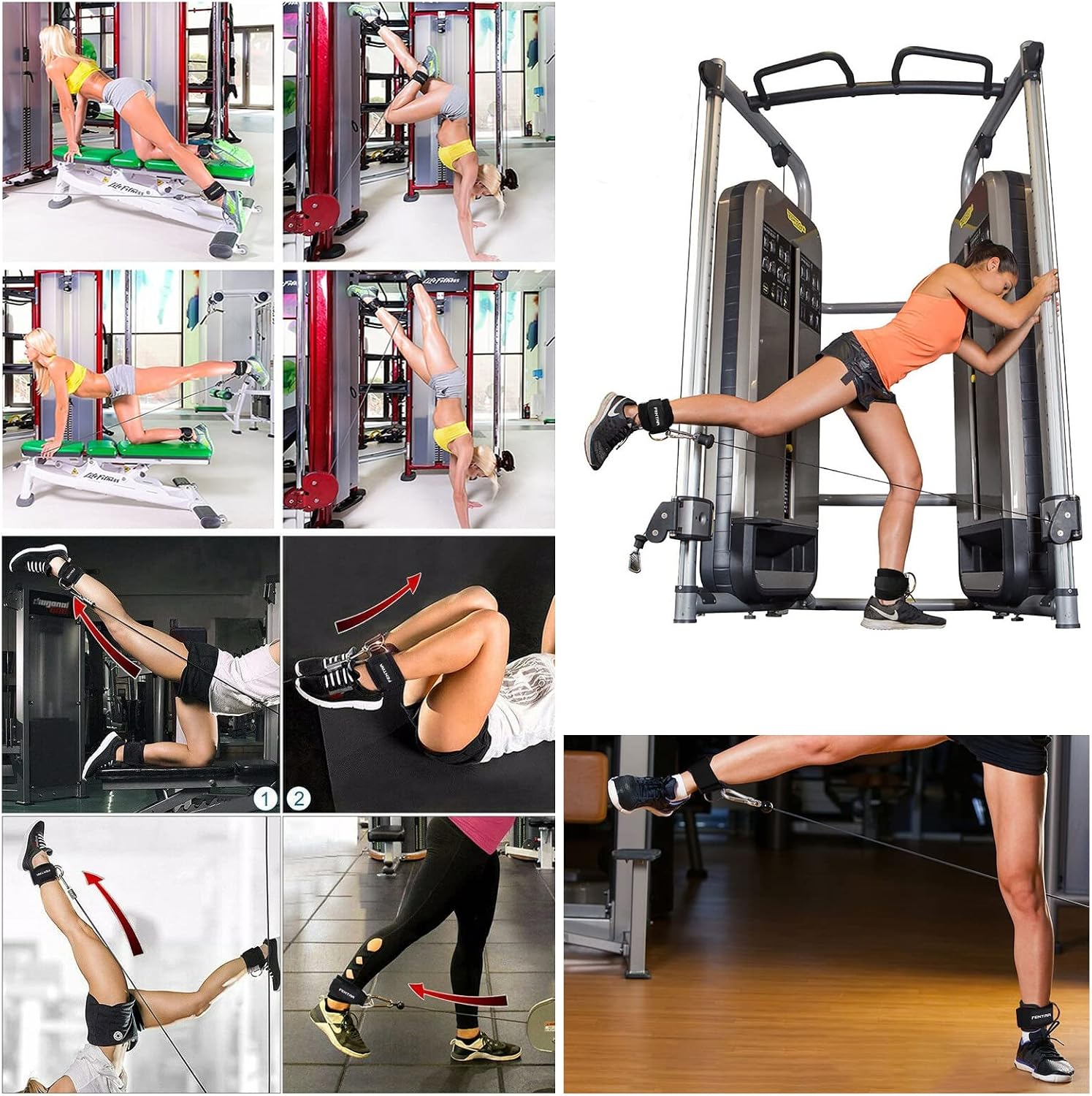 Thumbnail 3 de Fentar cable machine ankle straps 2 pack